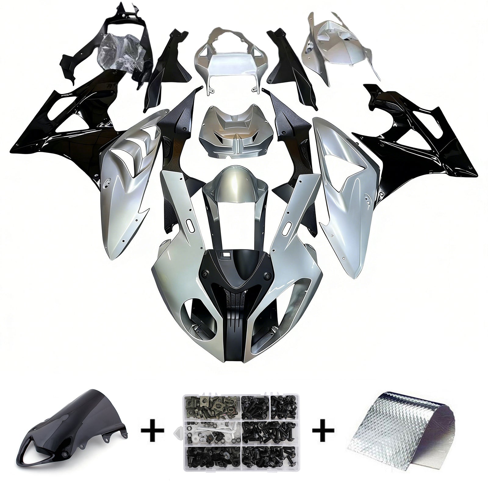 Carenados para BMW S1000RR 2009-2014 Mineral Silver Metallic BMW Generic