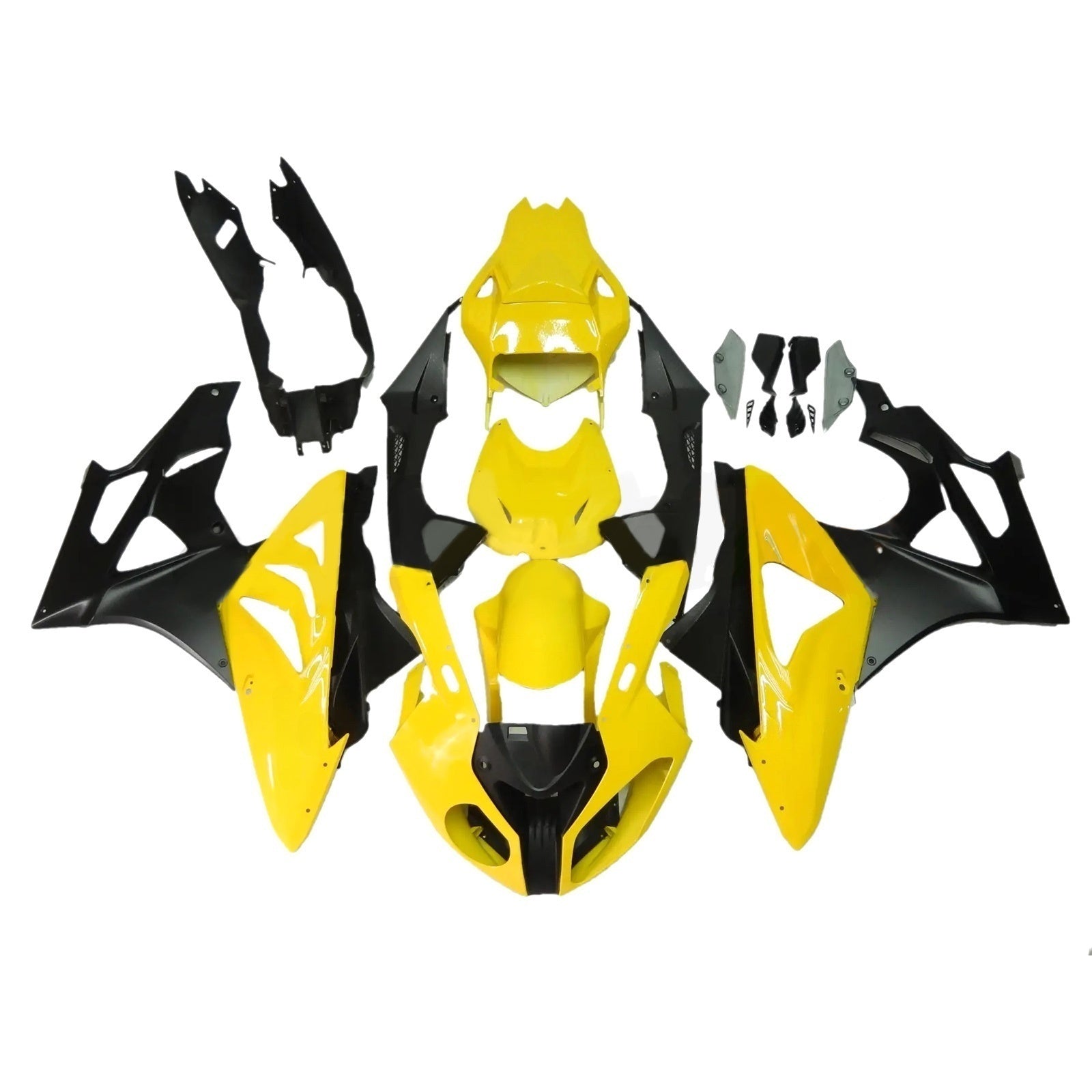 Fairings for 2009-2014 BMW S1000RR Yellow SRR  Generic