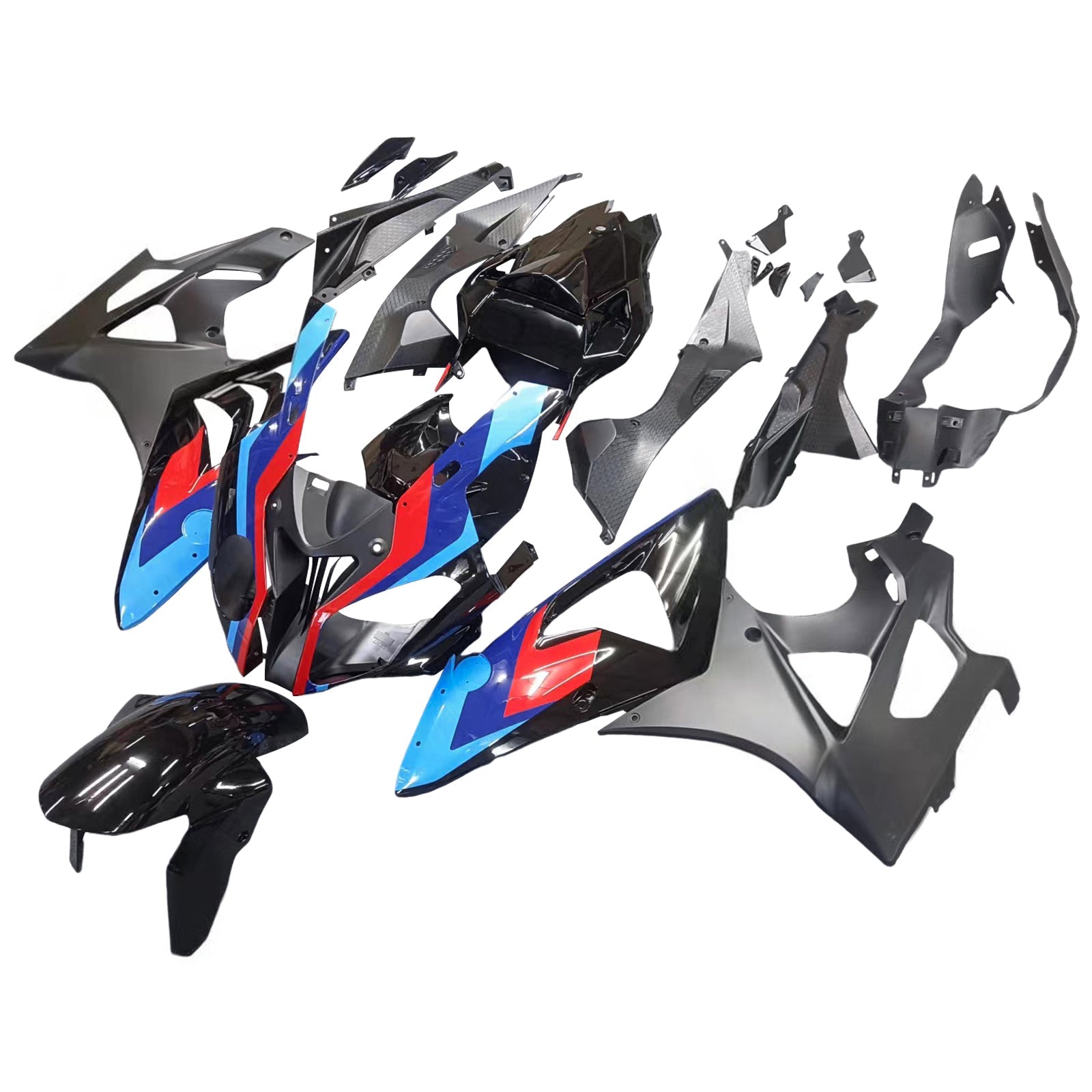 Kit de carenado de inyección Carrocería Plástico ABS apto para BMW S1000RR 2009-2014 Genérico