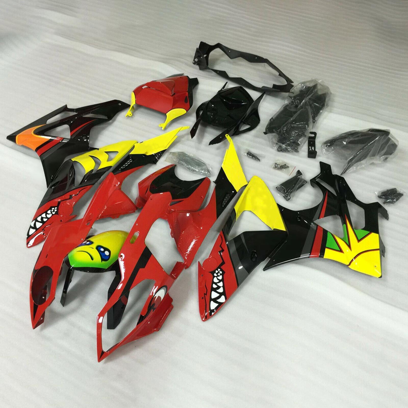 Kit de carenado de inyección Carrocería Plástico ABS apto para BMW S1000RR 2009-2014 Genérico