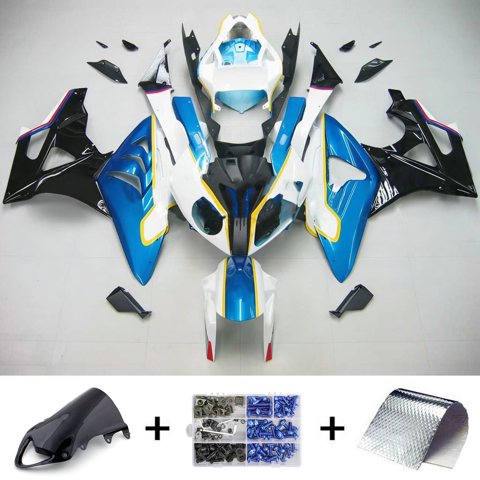 Kit Carenado Para BMW S1000RR 2009-2014 Carroceria Plastico ABS Generico