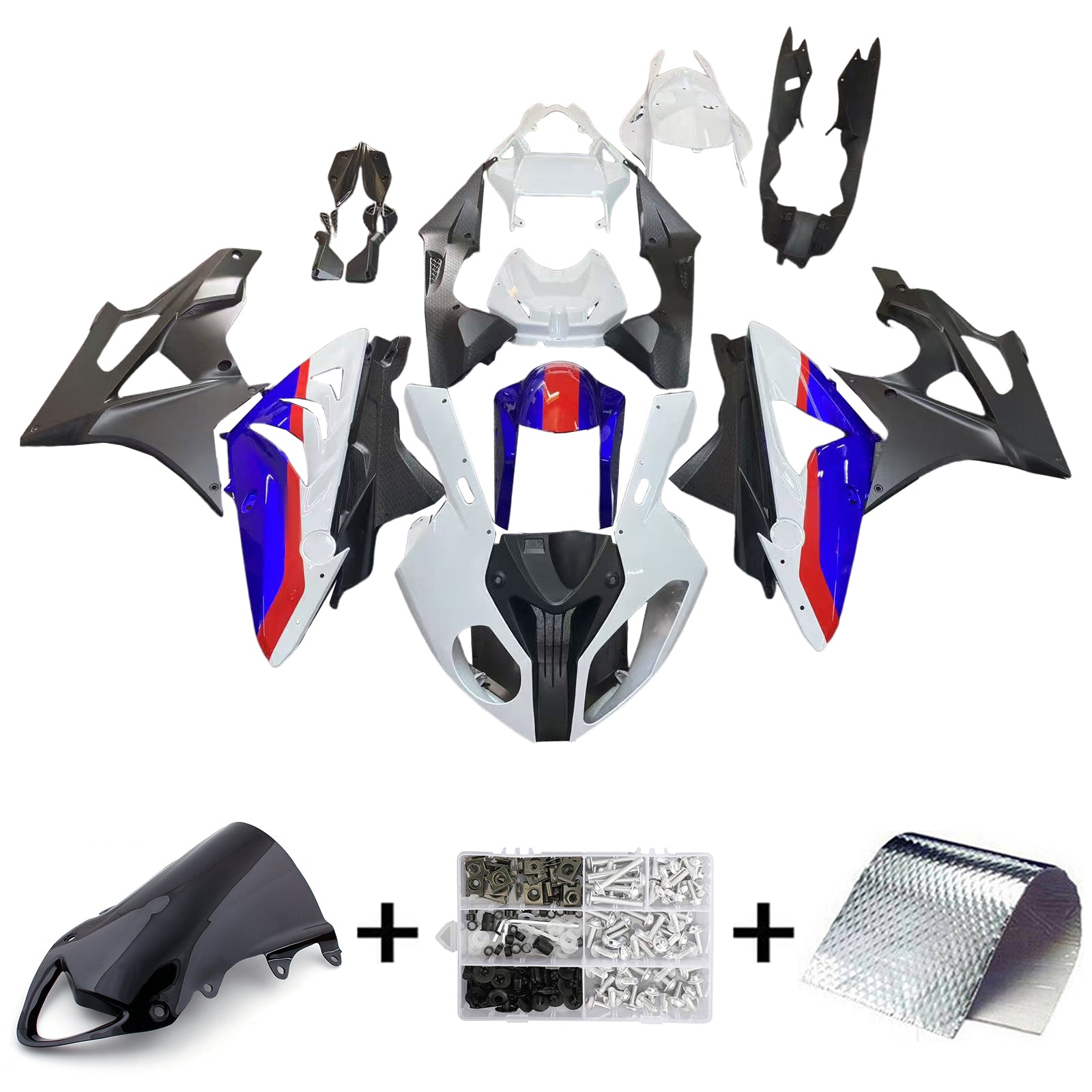 Amotopart BMW S1000RR 2009-2014 Fairing Kit Bodywork Plastic ABS
