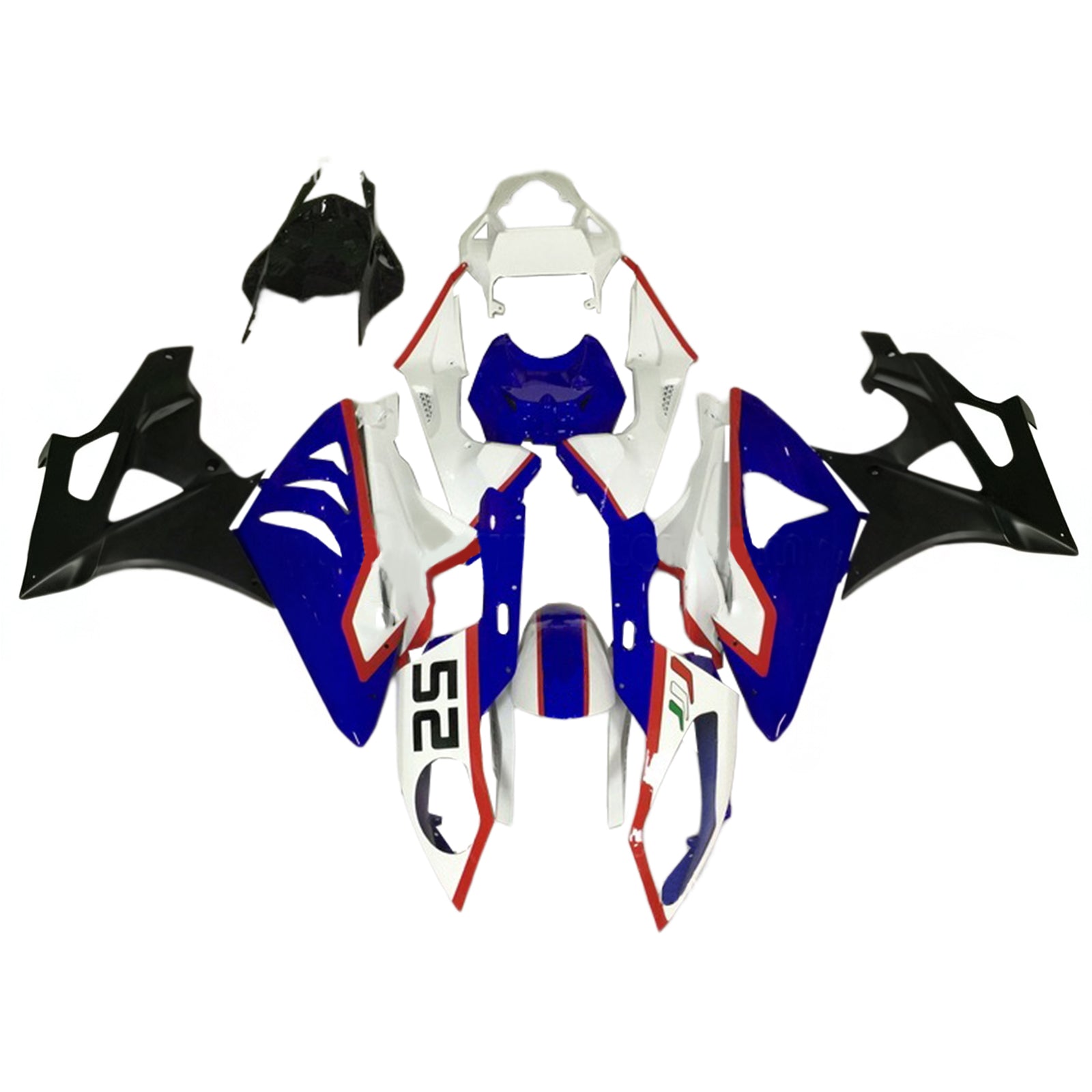Amotopart BMW S1000RR 2009-2014 페어링 키트 차체 플라스틱 ABS