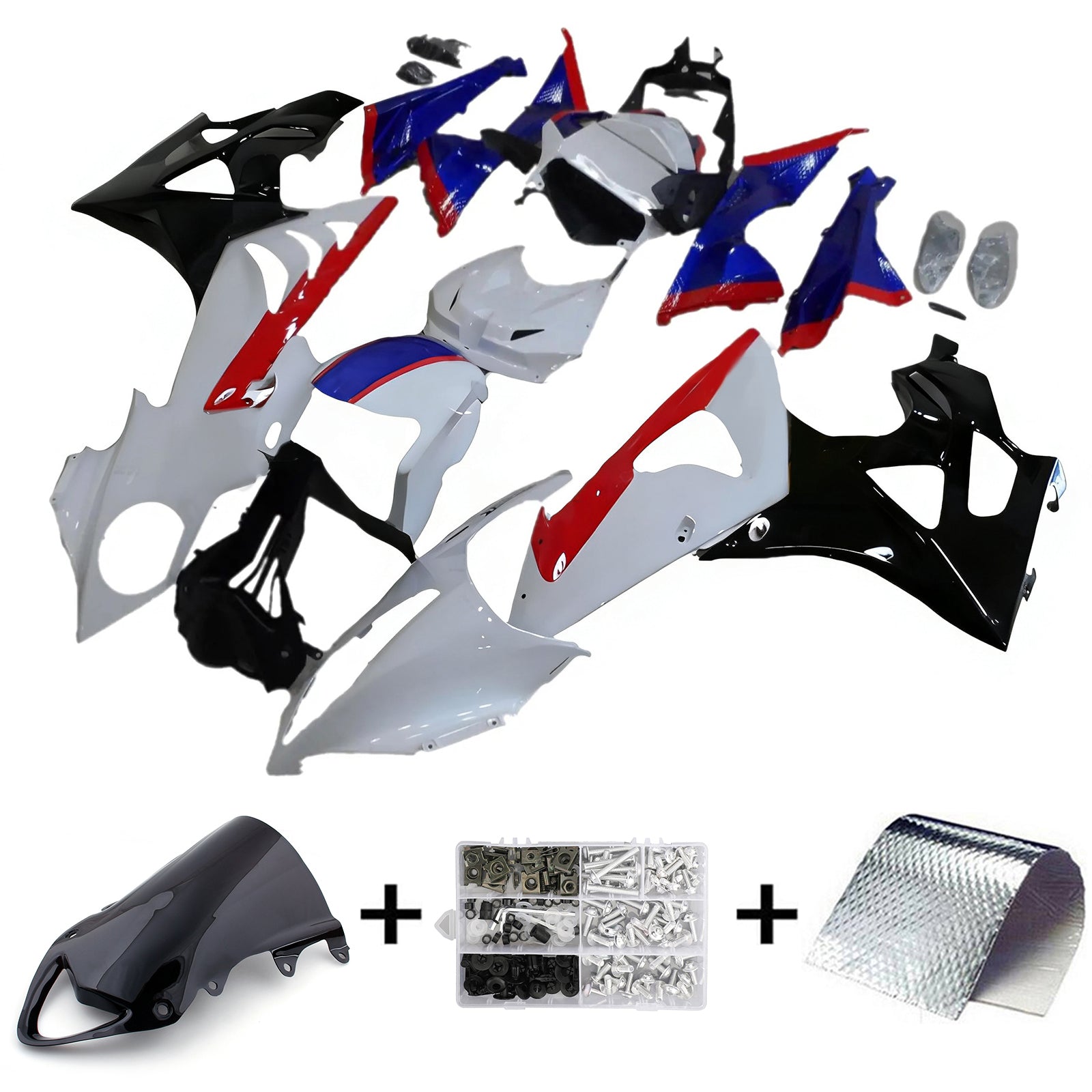 Amotopart BMW S1000RR 2009-2014 Fairing Kit Bodywork Plastic ABS