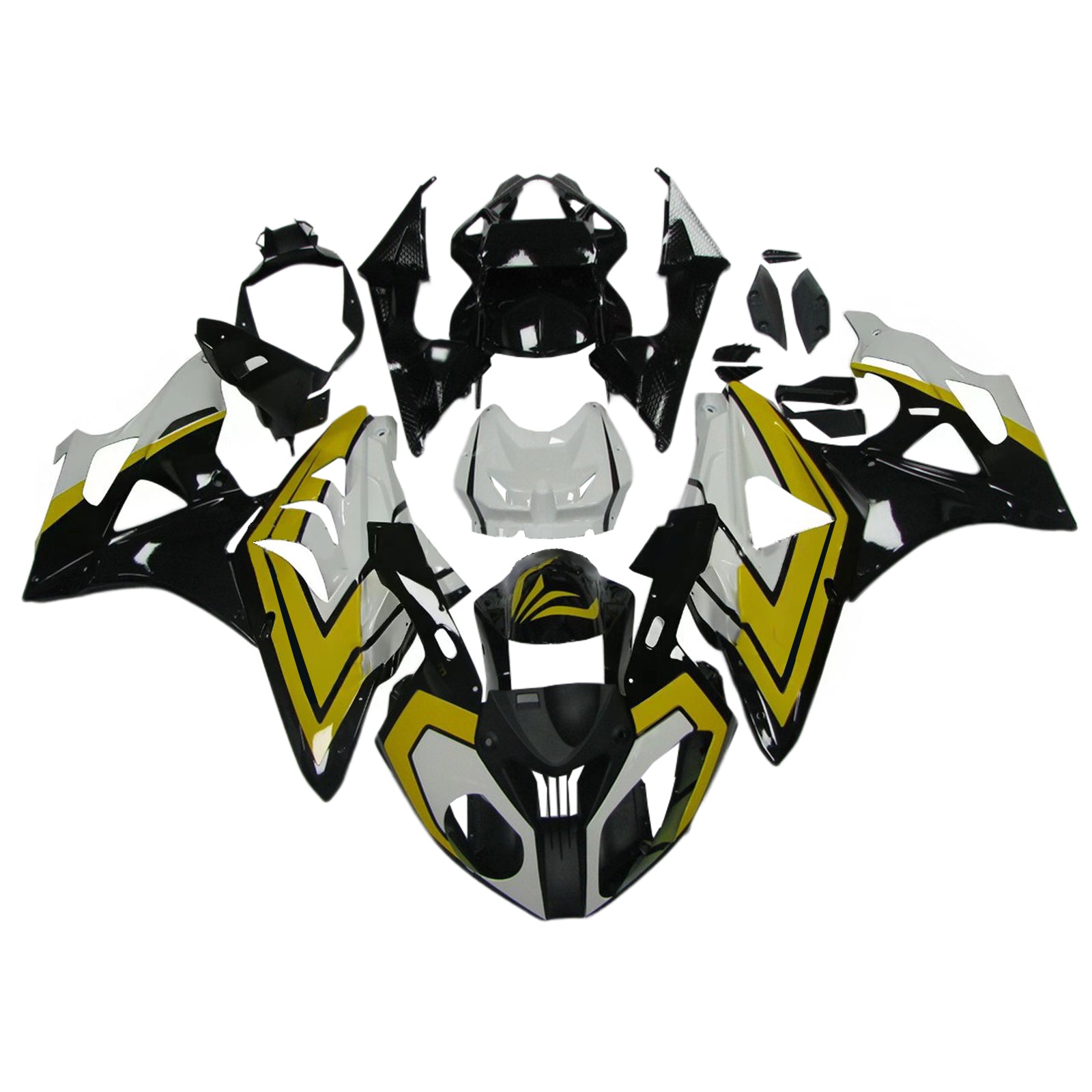 Amotopart BMW S1000RR 2009-2014 페어링 키트 차체 플라스틱 ABS