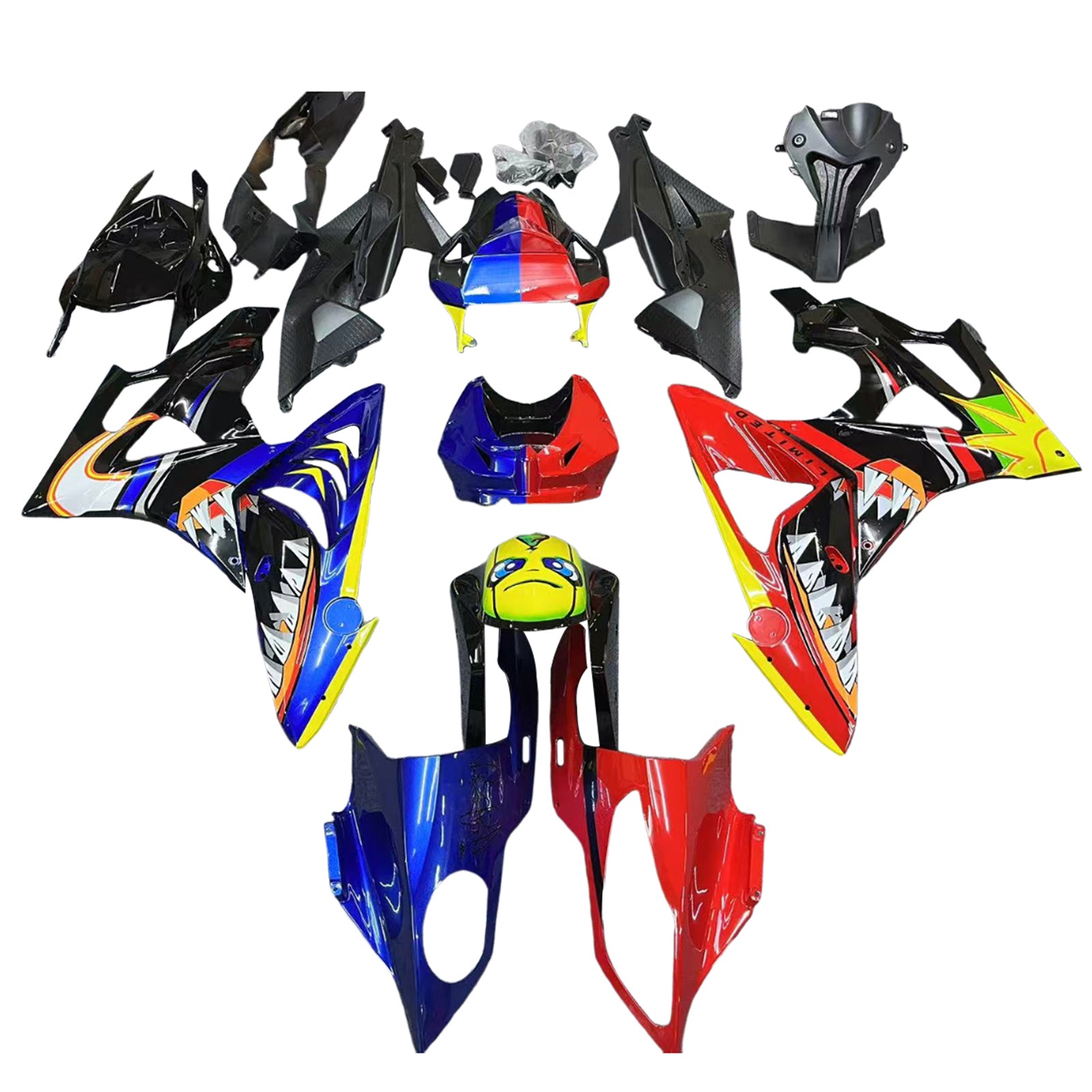 BMW S1000RR 2009-2014 Fairing Kit هيكل السيارة بلاستيك ABS