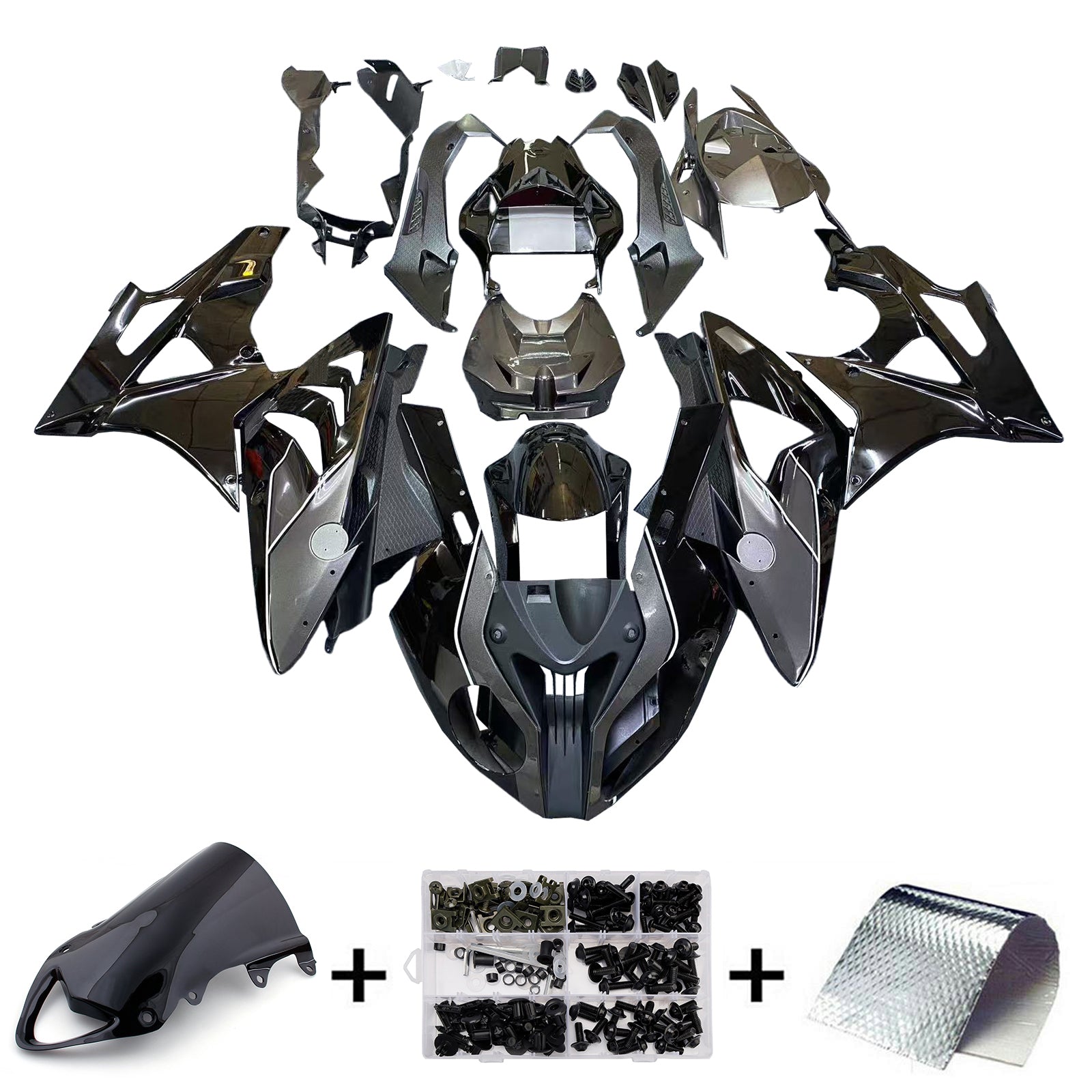 BMW S1000RR 2009-2014 페어링 키트 차체 플라스틱 ABS