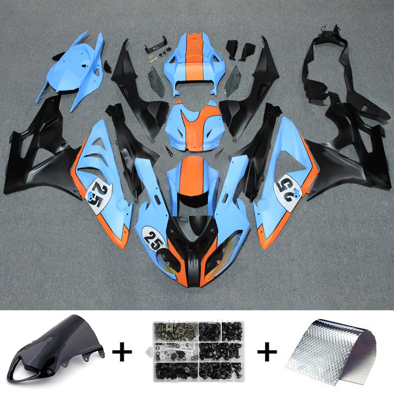 Injection Fairing Kit Bodywork Plastic ABS fit For BMW S1000RR 2009-2014