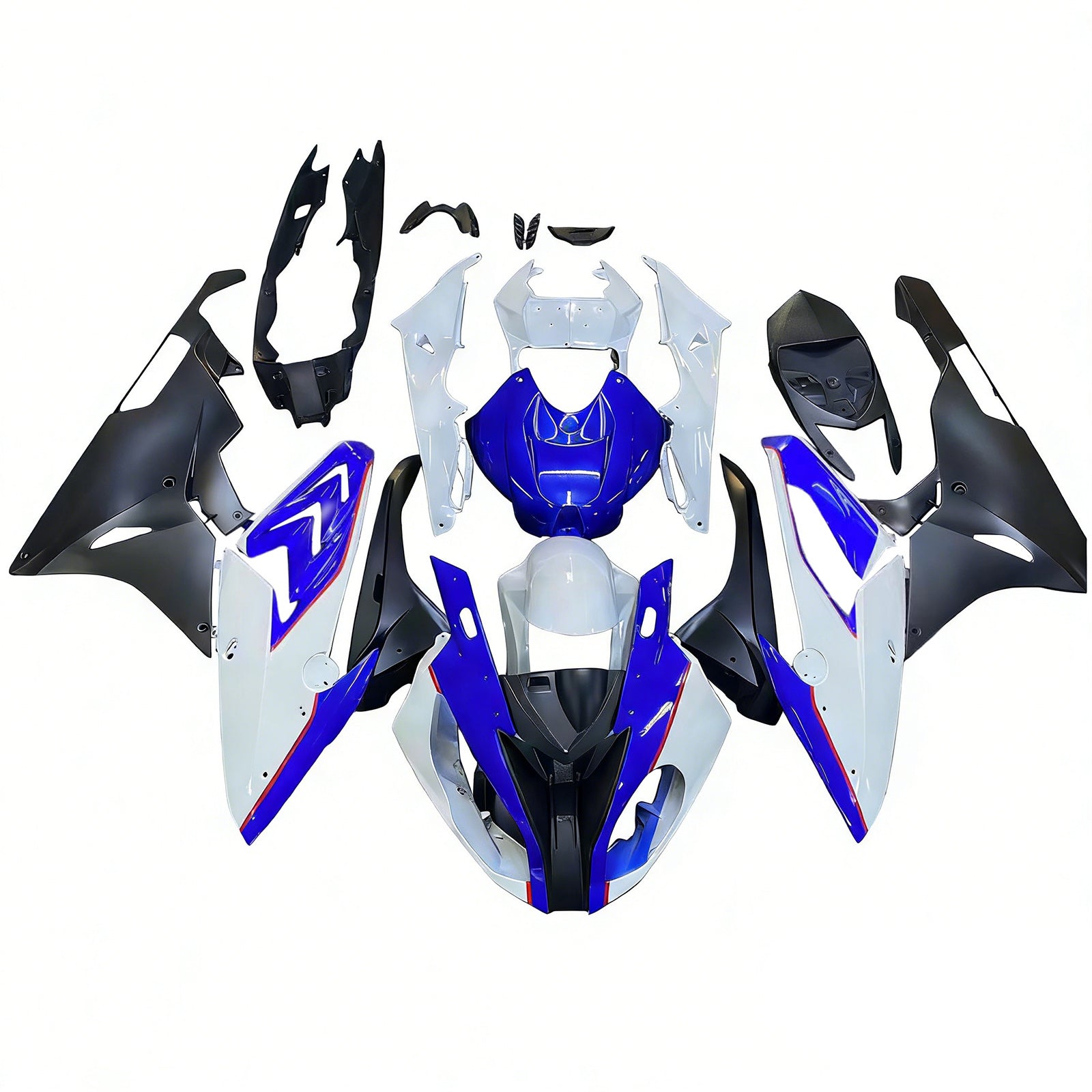 Kit de carenado de inyección Carrocería Plástico ABS apto para BMW S1000RR 2015-2016 Genérico