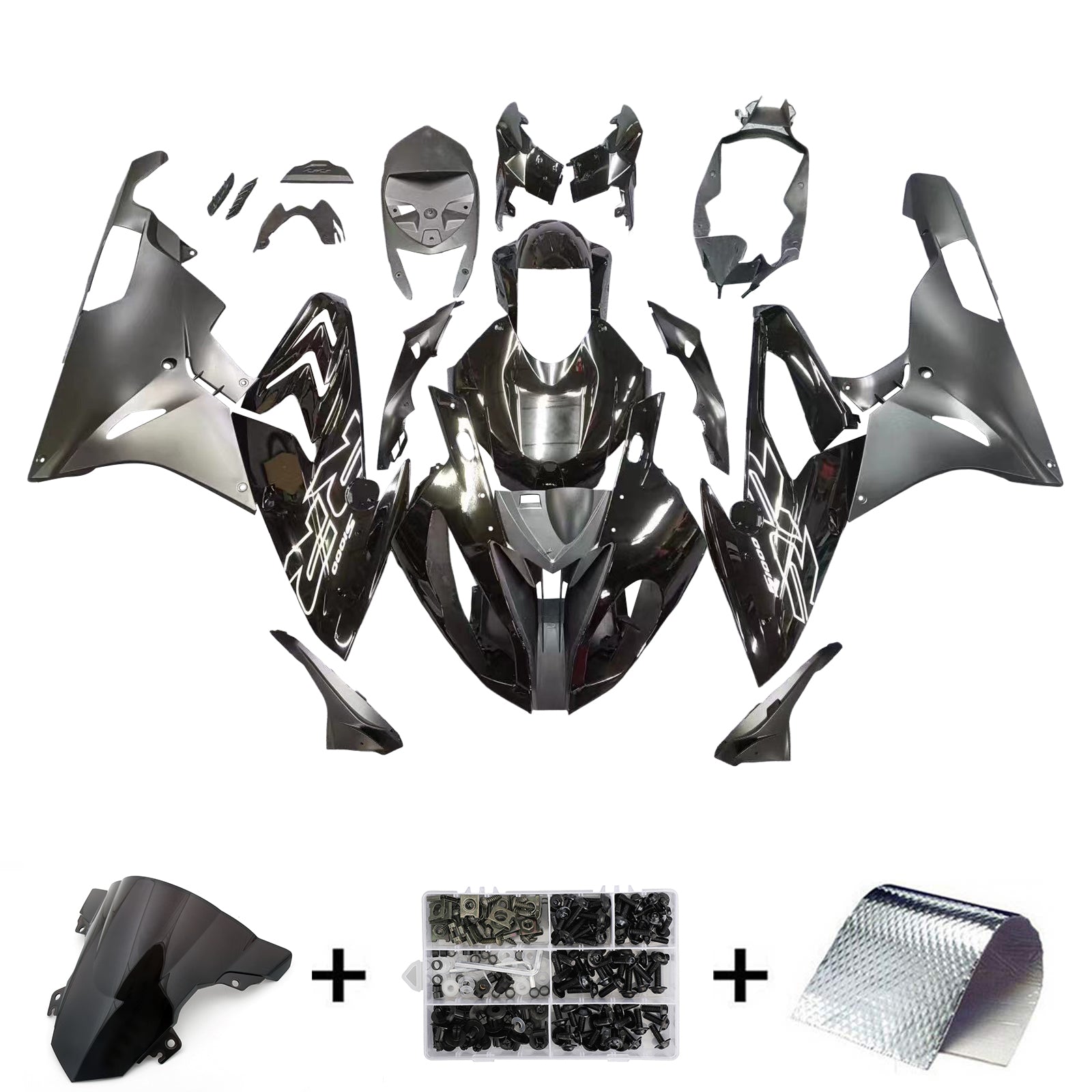 Injection Fairing Kit Bodywork Plastic ABS fit For BMW S1000RR 2015-2016 Generic