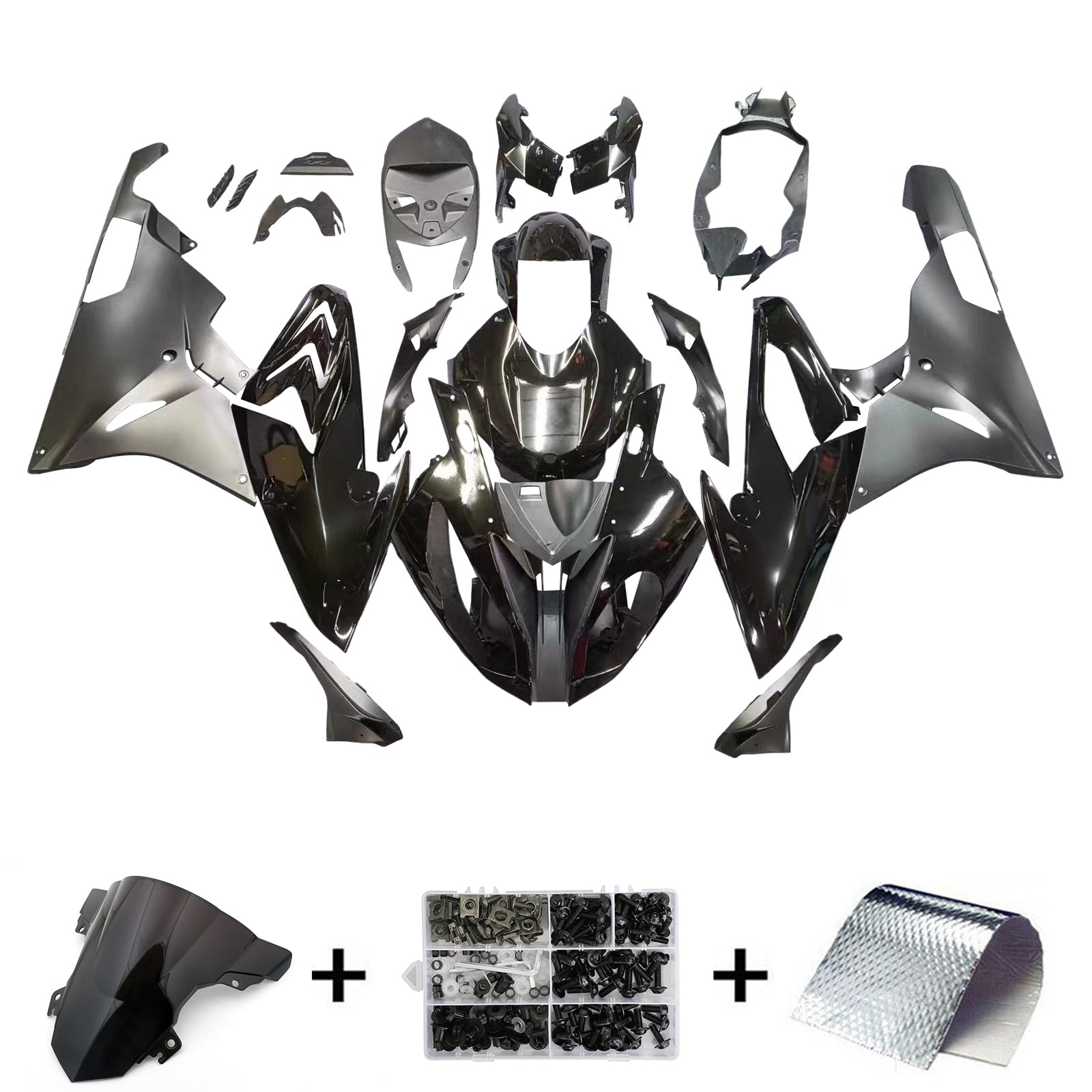 BMW S1000RR 2015-2016 제네릭에 맞는 플라스틱 ABS 차체 주입 페어링 키트