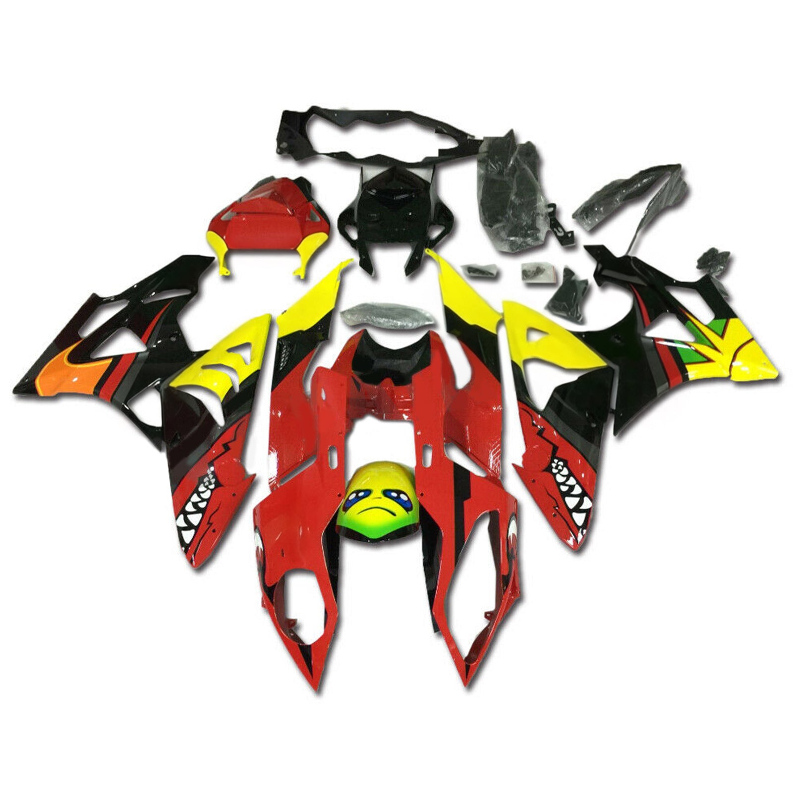 Kit de carenado de inyección Carrocería Plástico ABS apto para BMW S1000RR 2015-2016 Genérico