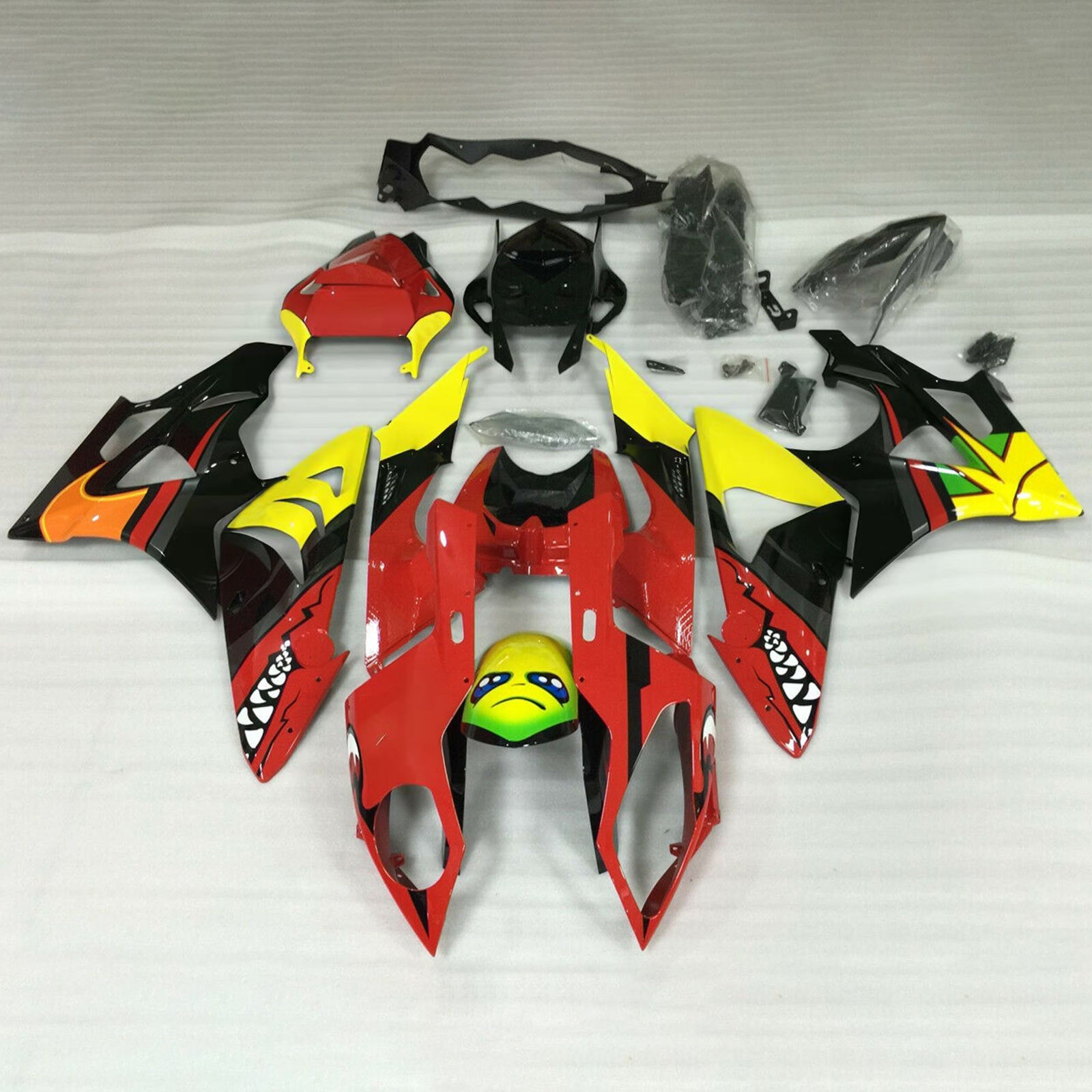 Kit de carenado de inyección Carrocería Plástico ABS apto para BMW S1000RR 2015-2016 Genérico