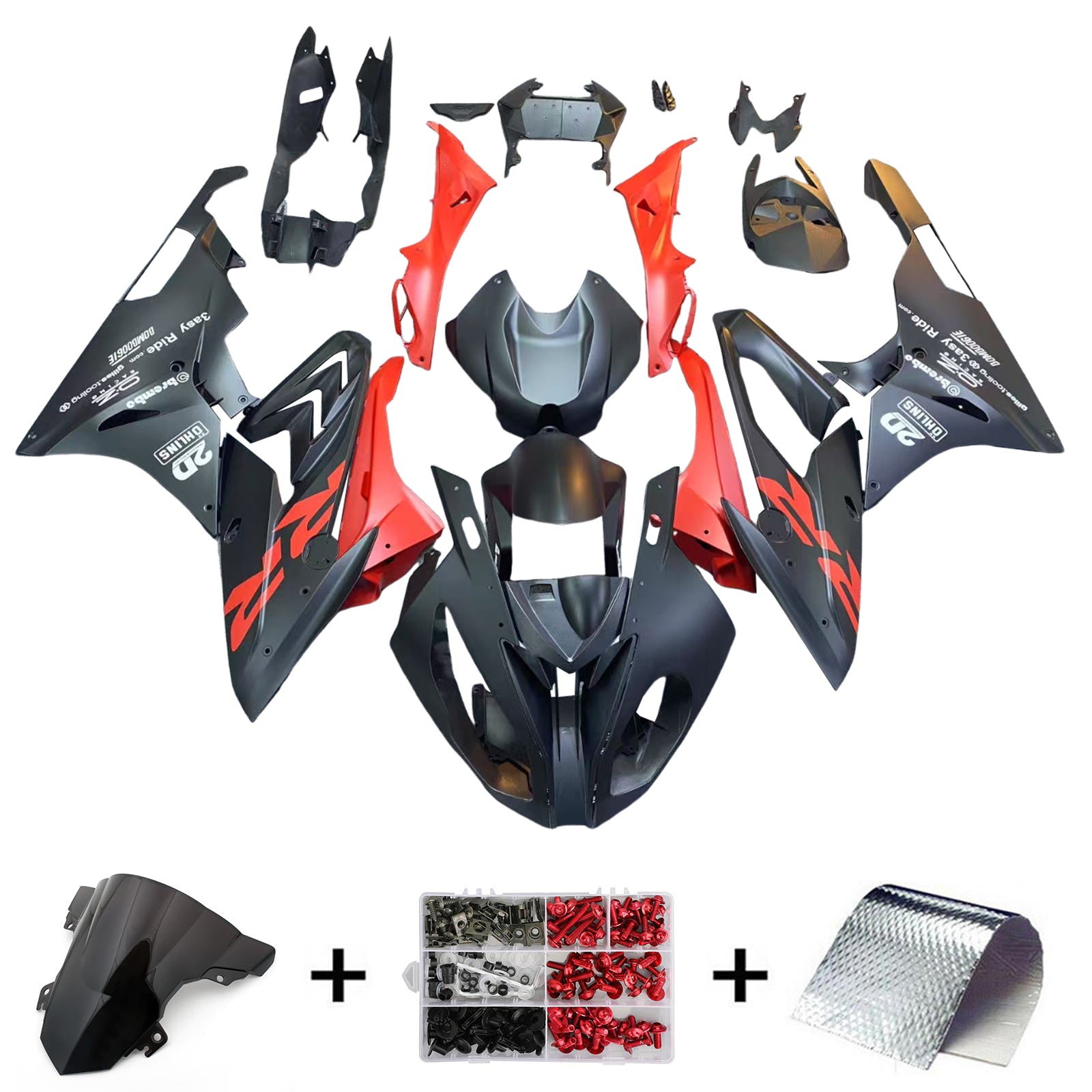 Amotopart BMW S1000RR 2015-2016 Fairing Kit Bodywork Plastic ABS