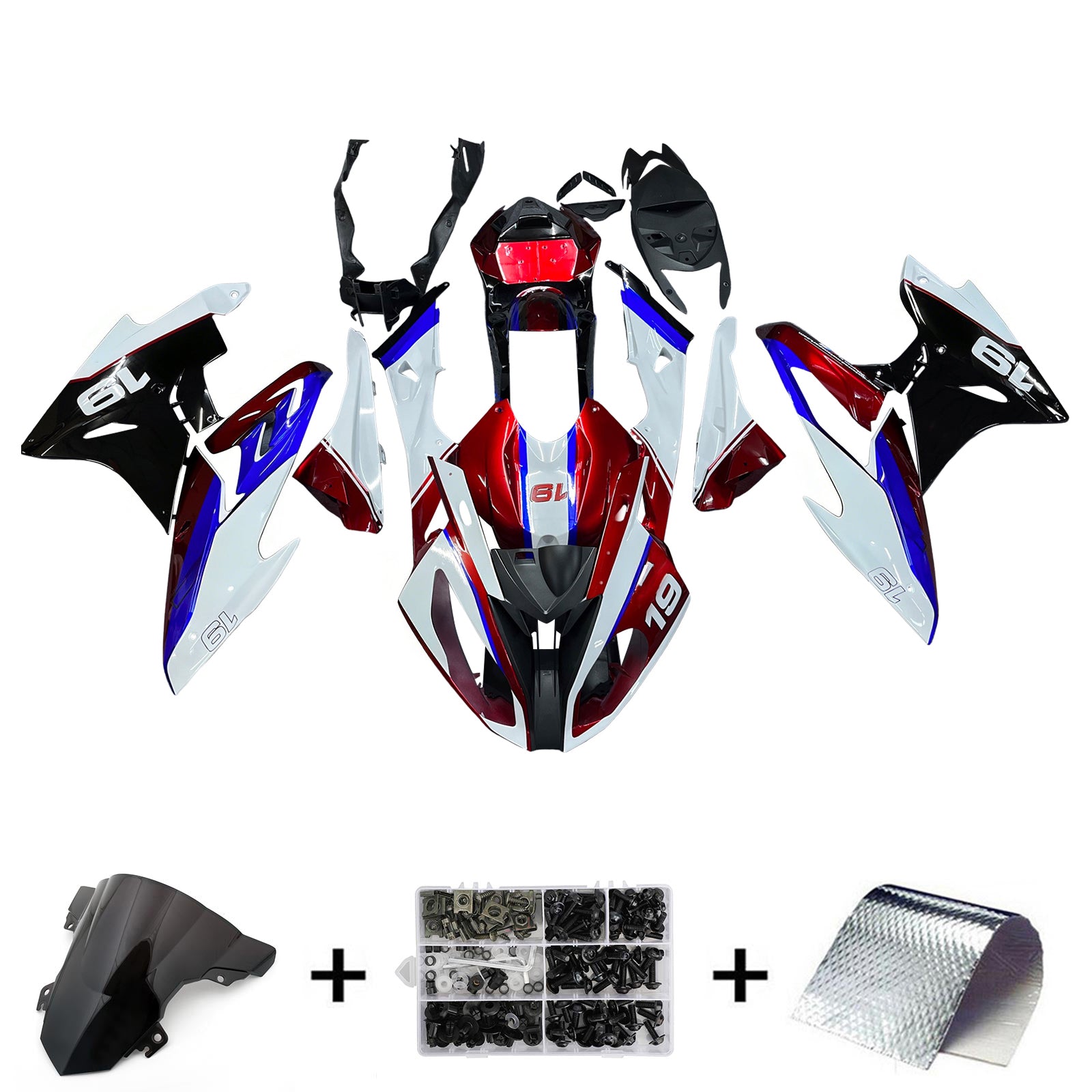 Amotopart BMW S1000RR 2015-2016 Fairing Kit Bodywork Plastic ABS