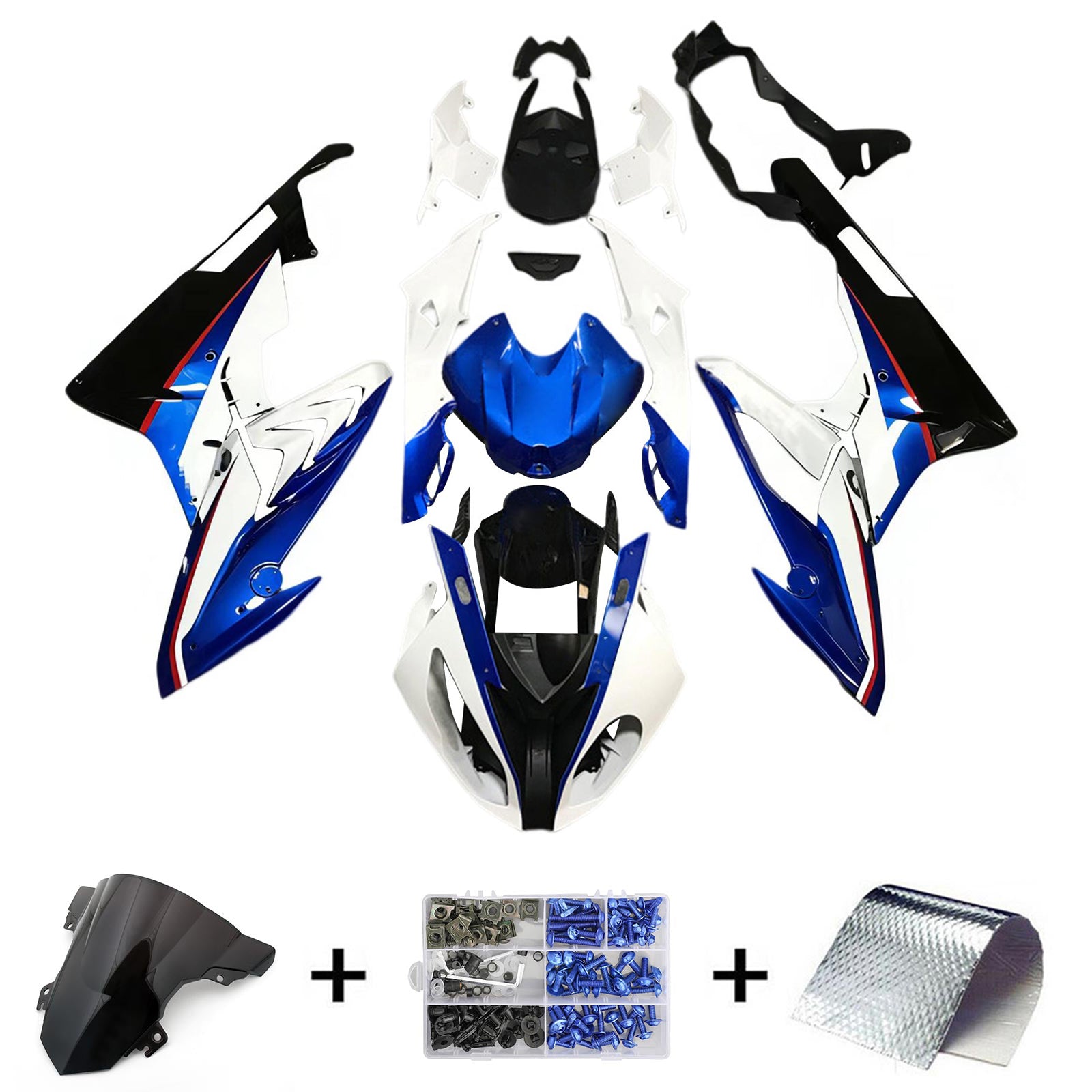 아모토파트 BMW S1000RR 2015-2016 페어링 키트 차체 플라스틱 ABS