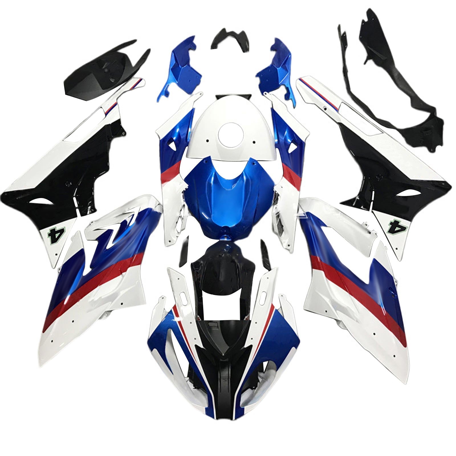 Amotopart BMW S1000RR 2015-2016 Fairing Kit Bodywork Plastic ABS