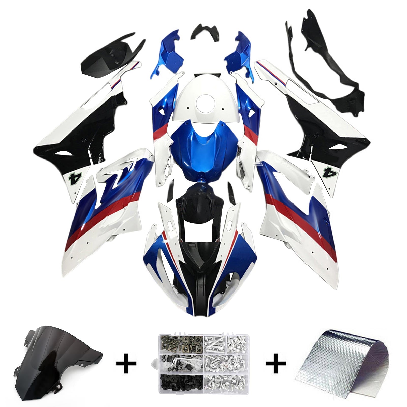 Amotopart BMW S1000RR 2015-2016 Fairing Kit Bodywork Plastic ABS
