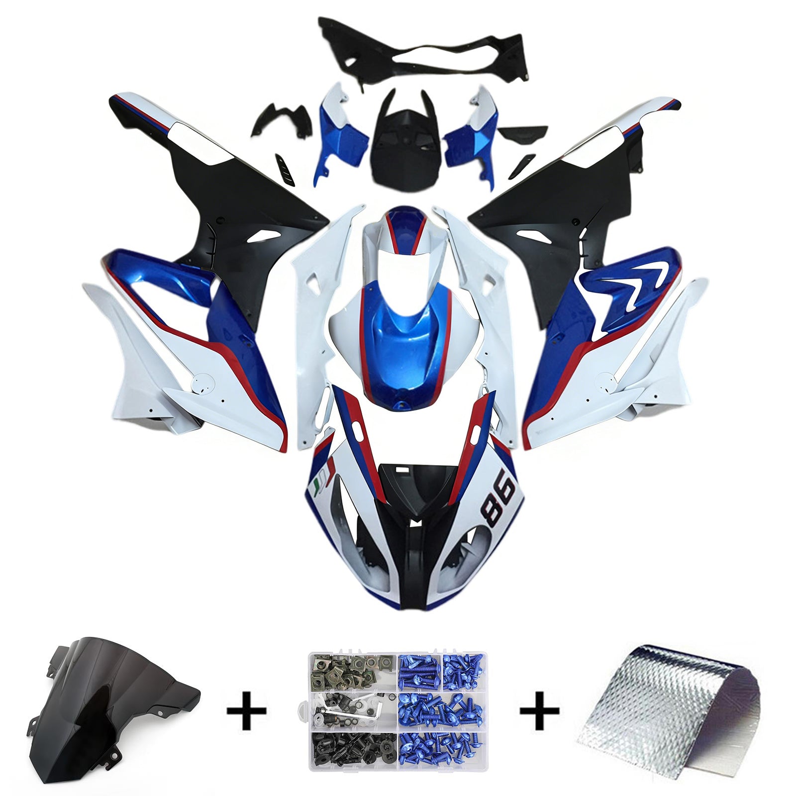 Amotopart BMW S1000RR 2015-2016 Fairing Kit Bodywork Plastic ABS