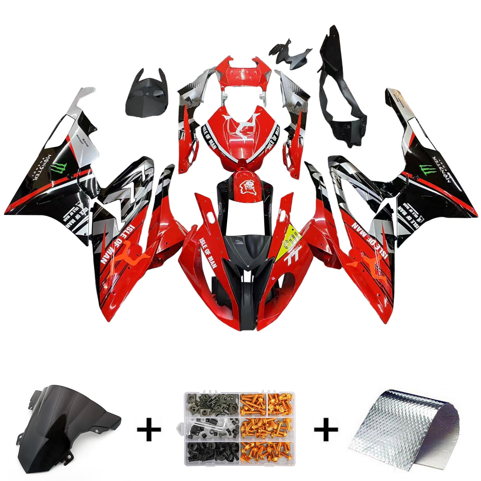 Amotopart BMW S1000RR 2015-2016 Fairing Kit Bodywork Plastic ABS