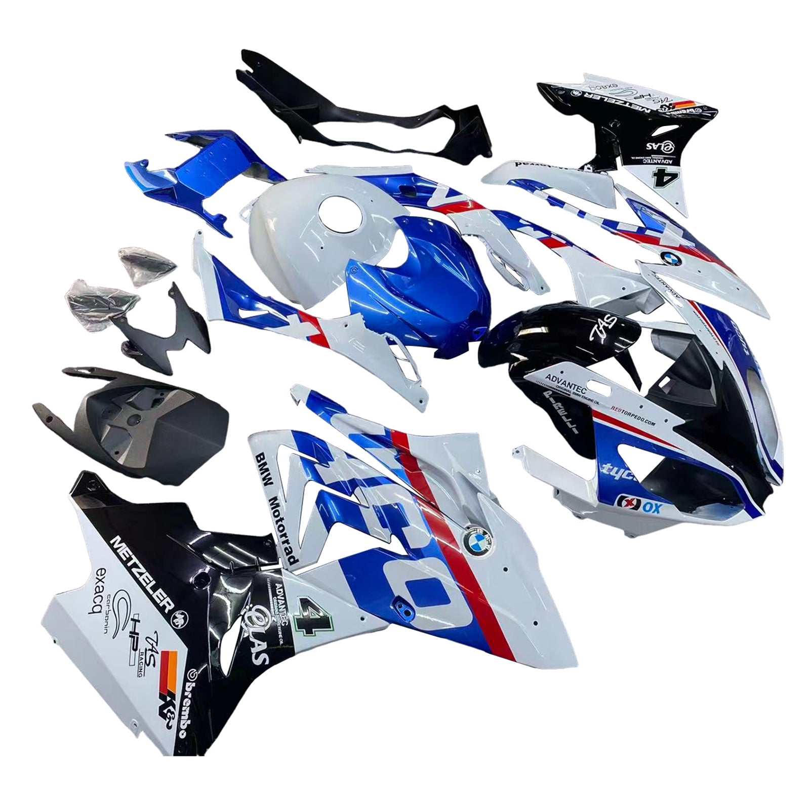 Amotopart BMW S1000RR 2017-2018 Fairing Kit Bodywork Plastic ABS