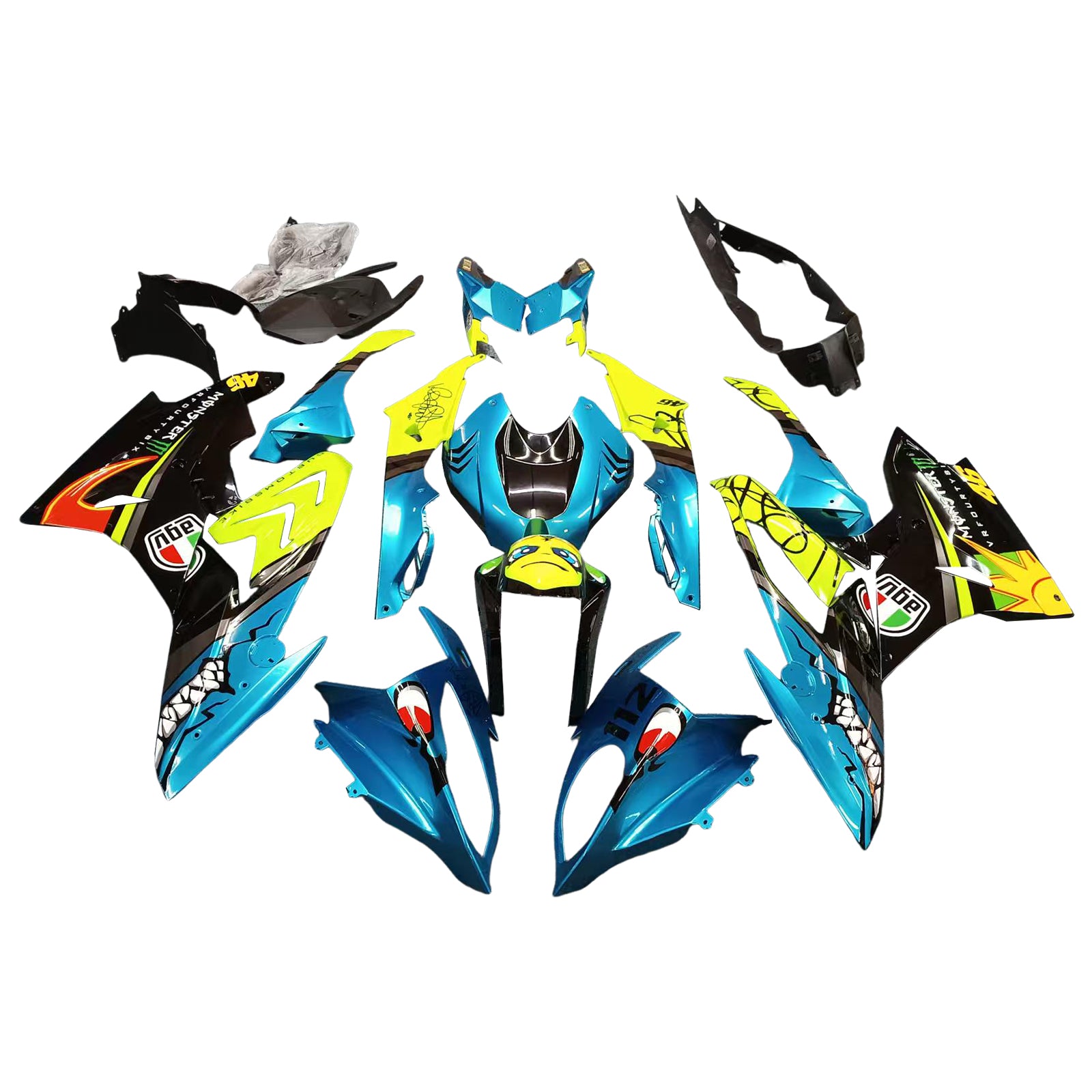 Amotopart BMW S1000RR 2017-2018 Fairing Kit Bodywork Plastic ABS