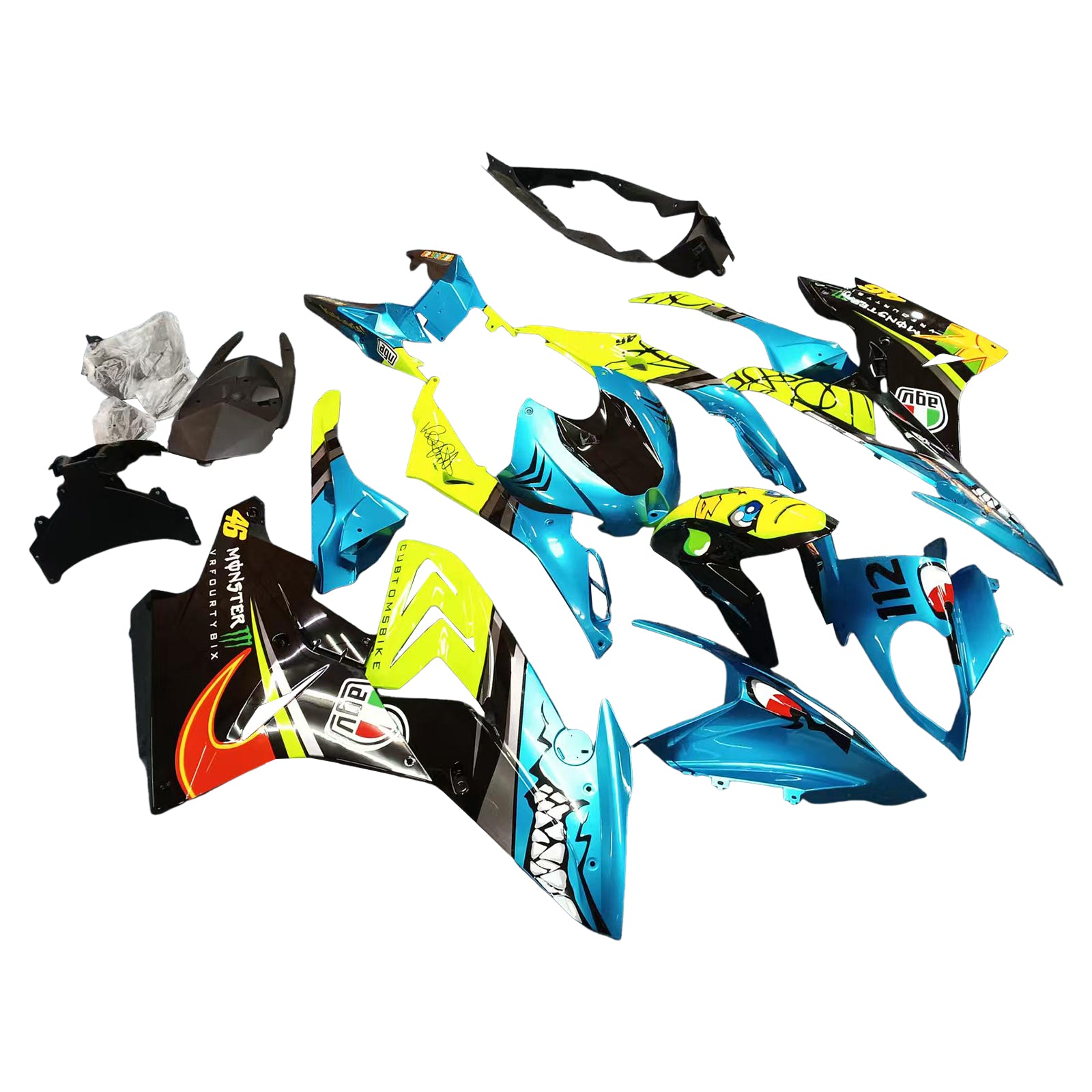 Amotopart BMW S1000RR 2017-2018 Fairing Kit Bodywork Plastic ABS