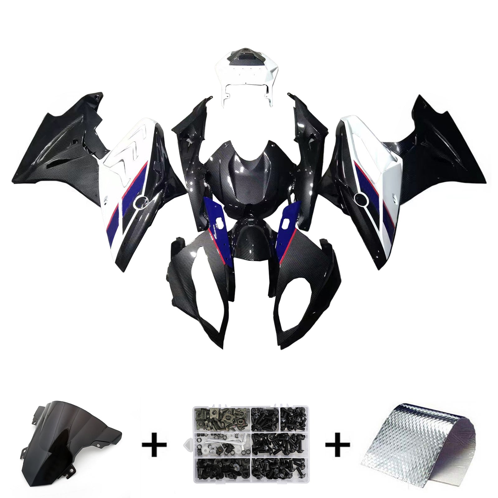 Injection Fairing Kit Bodywork Plastic ABS fit For BMW S1000RR 2017-2018