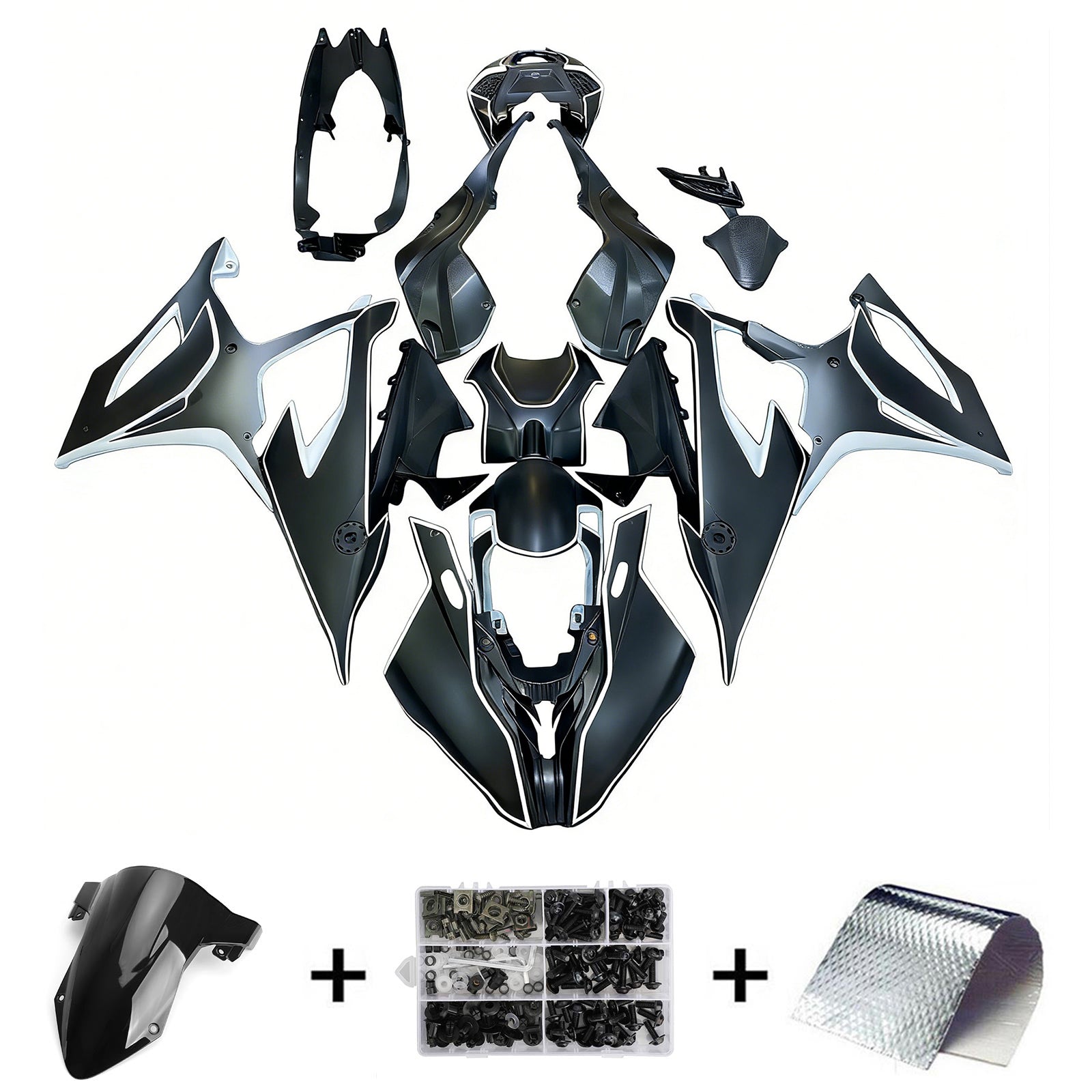 Amotopart BMW M1000RR S1000RR 2019-2022 Fairing Kit Bodywork Plastic ABS