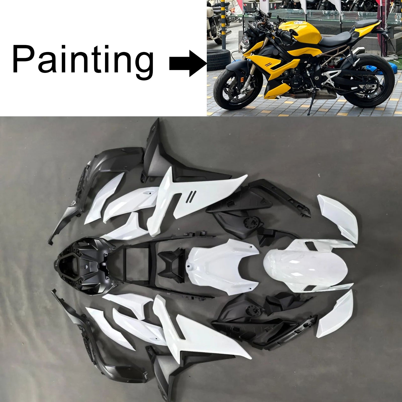 Injection Fairing Kit Bodywork Plastic ABS For BMW S1000R 2021-2025