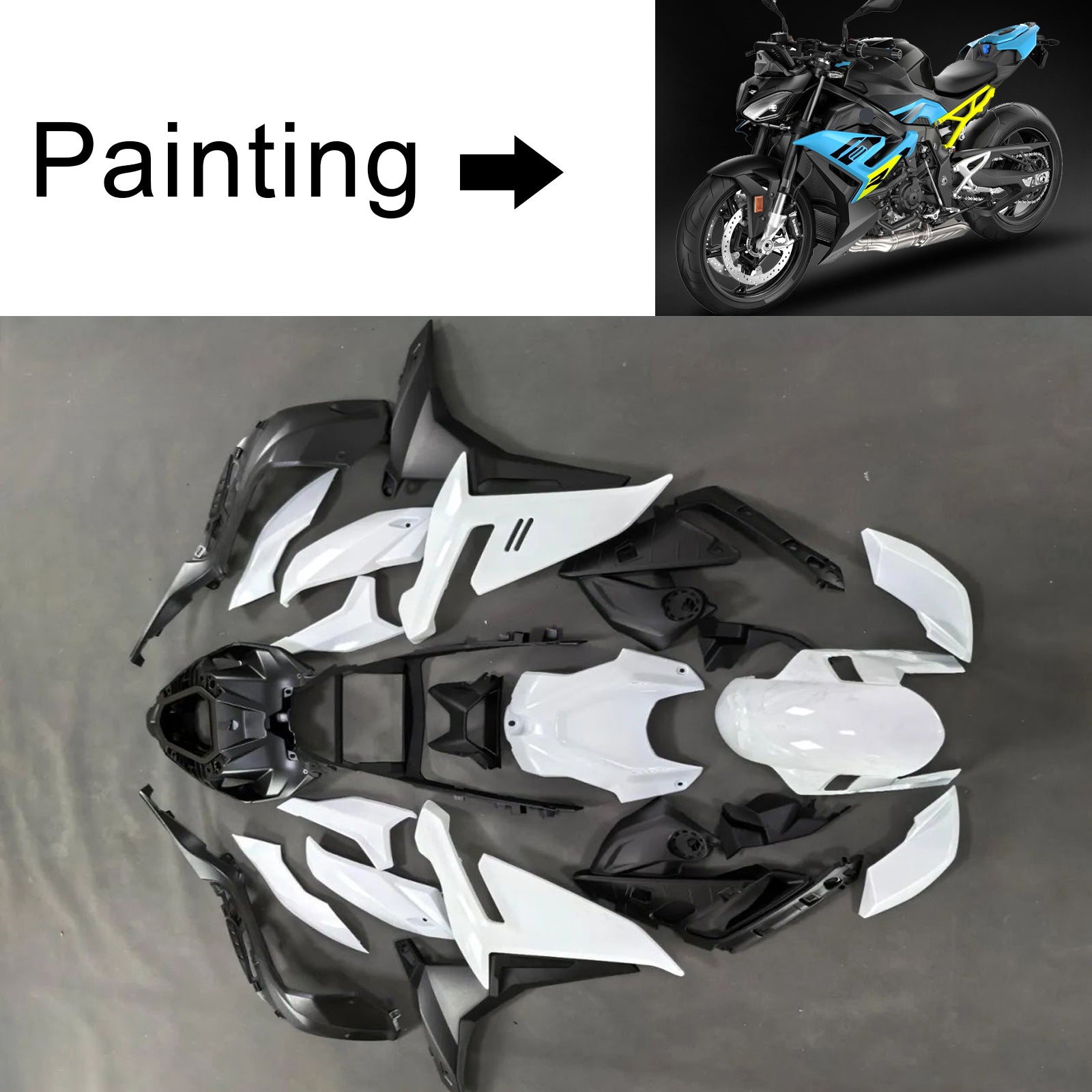 Injection Fairing Kit Bodywork Plastic ABS For BMW S1000R 2021-2025