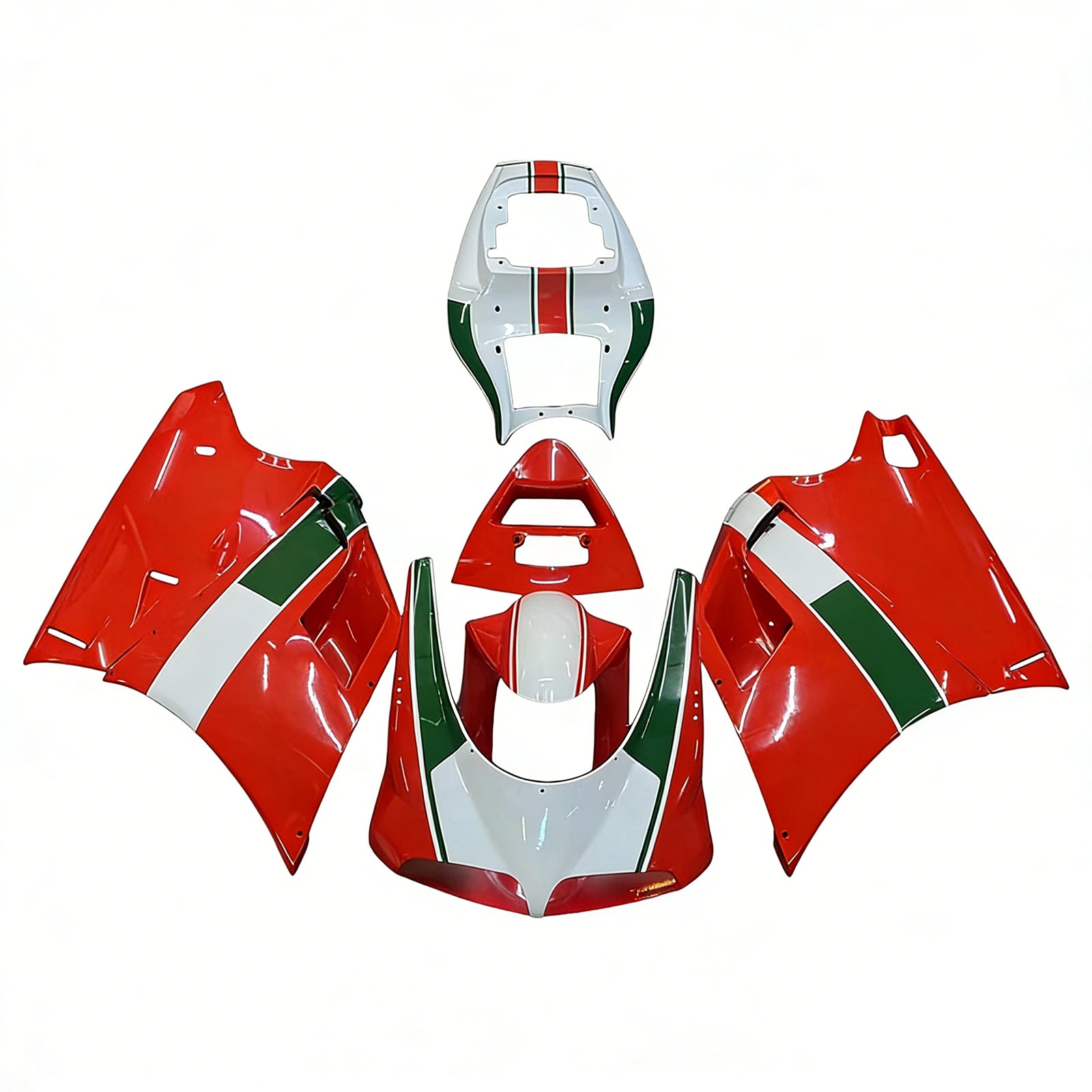 Fairings for 1996-2002 Ducati 996 Red White Infostrada  Generic