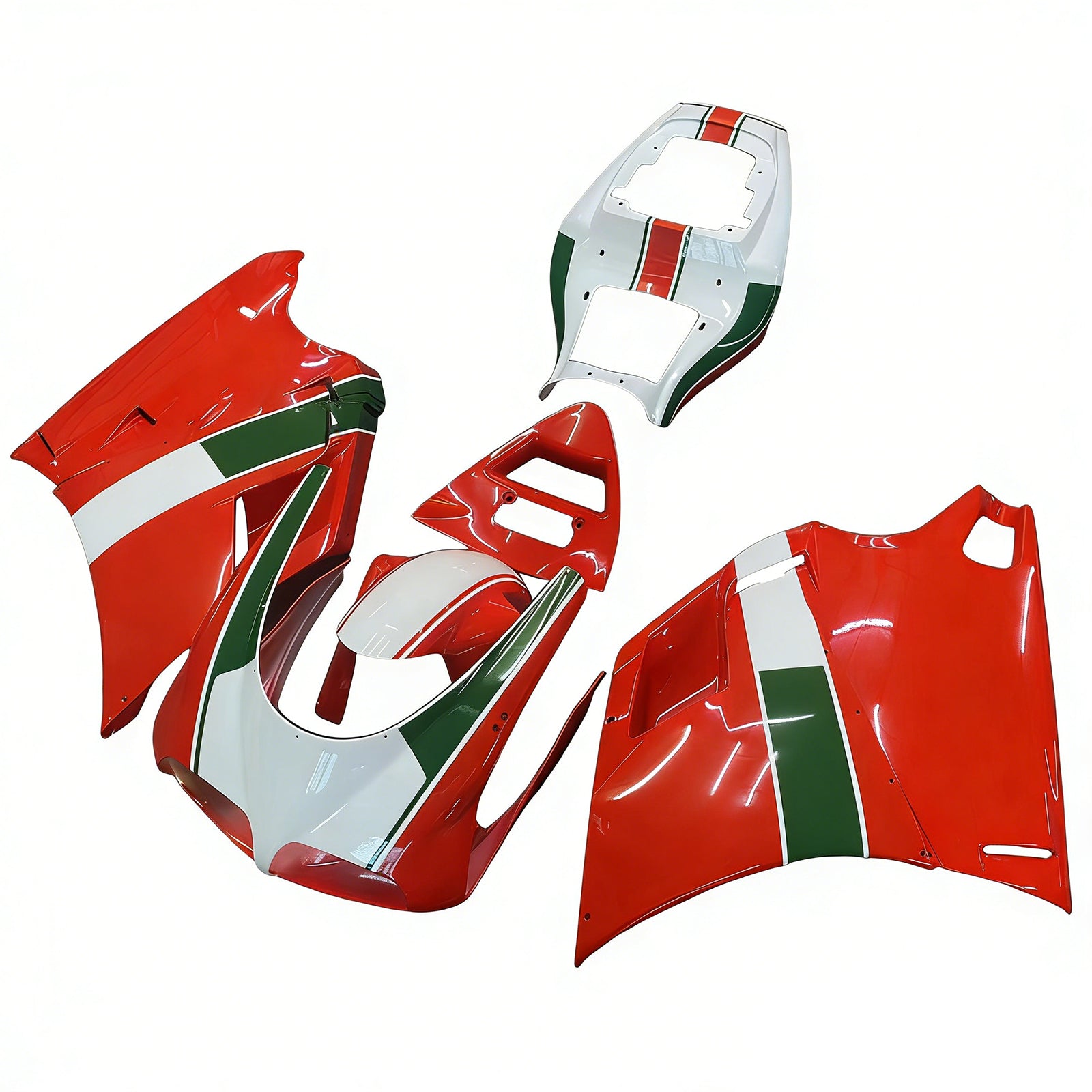Fairings for 1996-2002 Ducati 996 Red White Infostrada  Generic