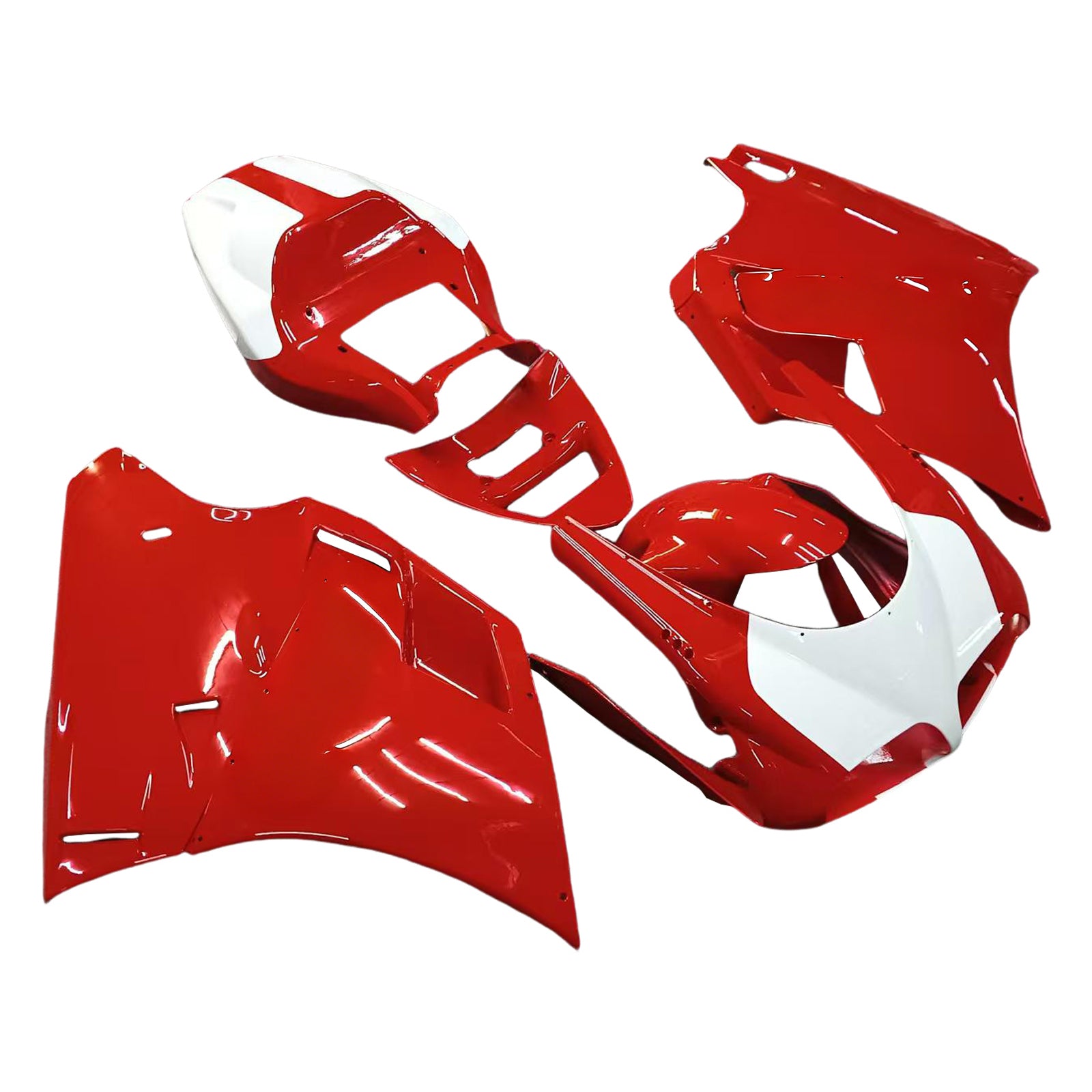 Fairings for 1996-2002 Ducati 996 Red White Ducati Performance  Generic