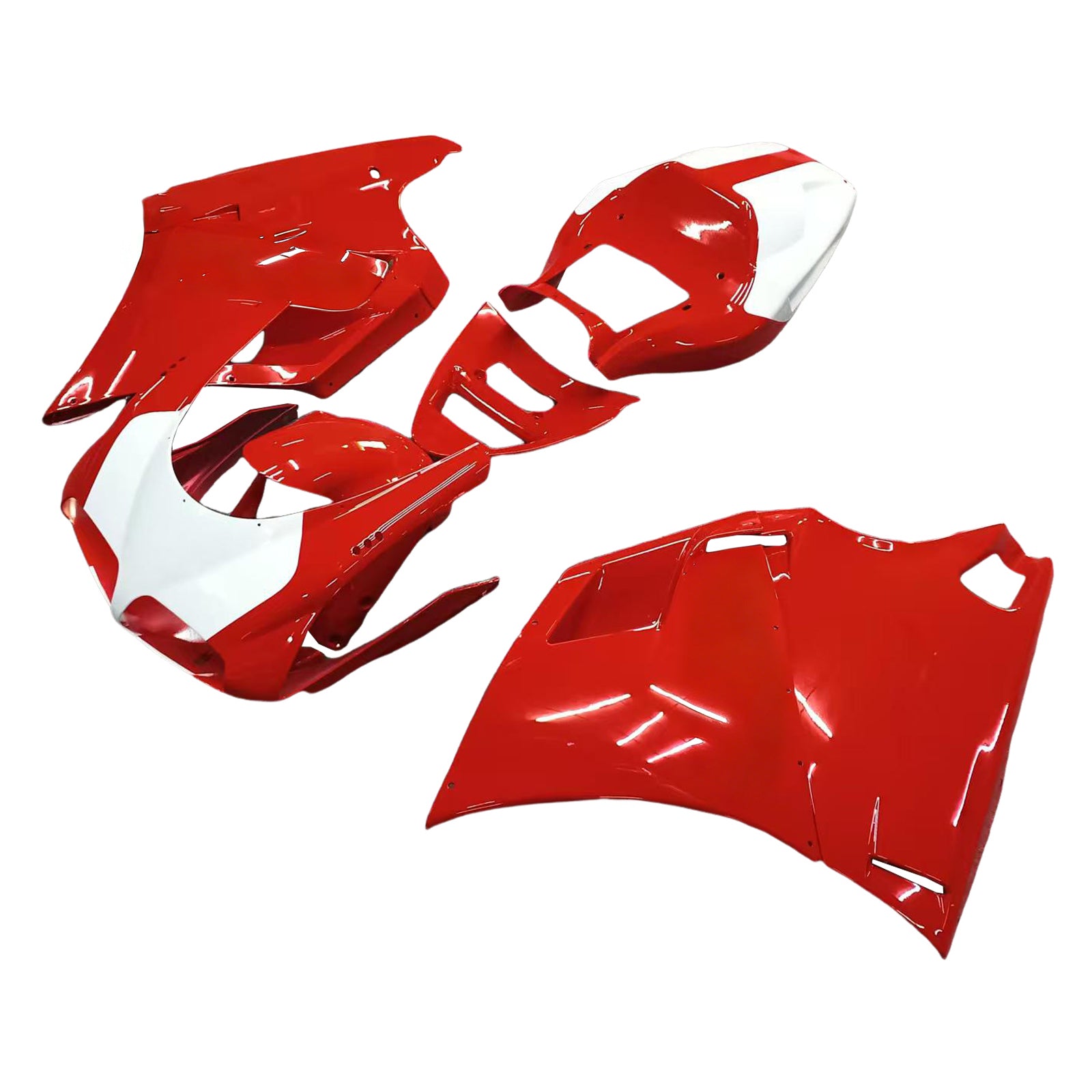 Fairings for 1996-2002 Ducati 996 Red White Ducati Performance  Generic