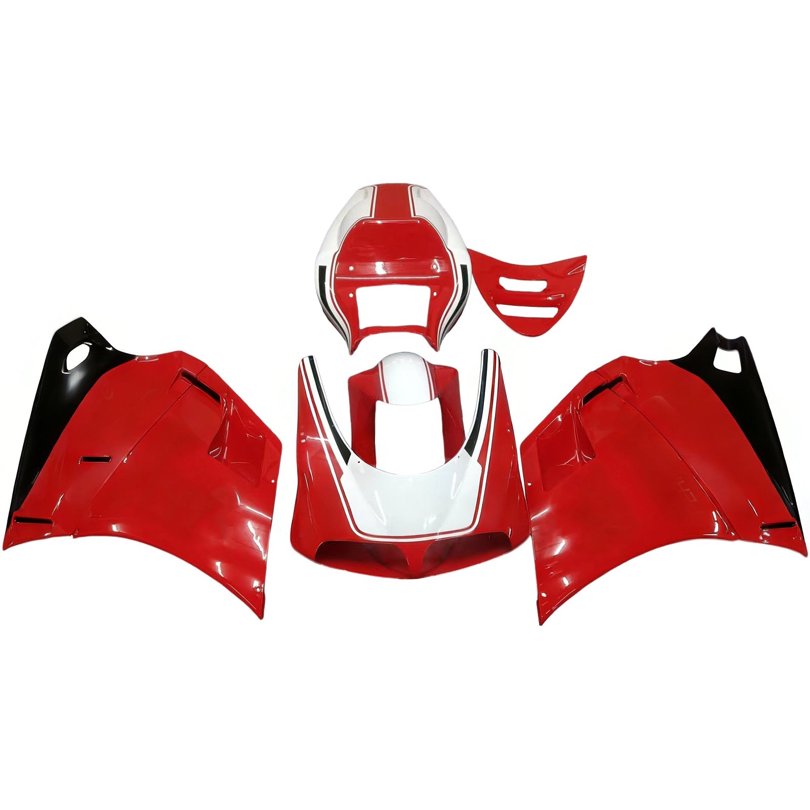 Kit carenado Carrocería ABS apto para Ducati 996 748 1996-2002 Genérico