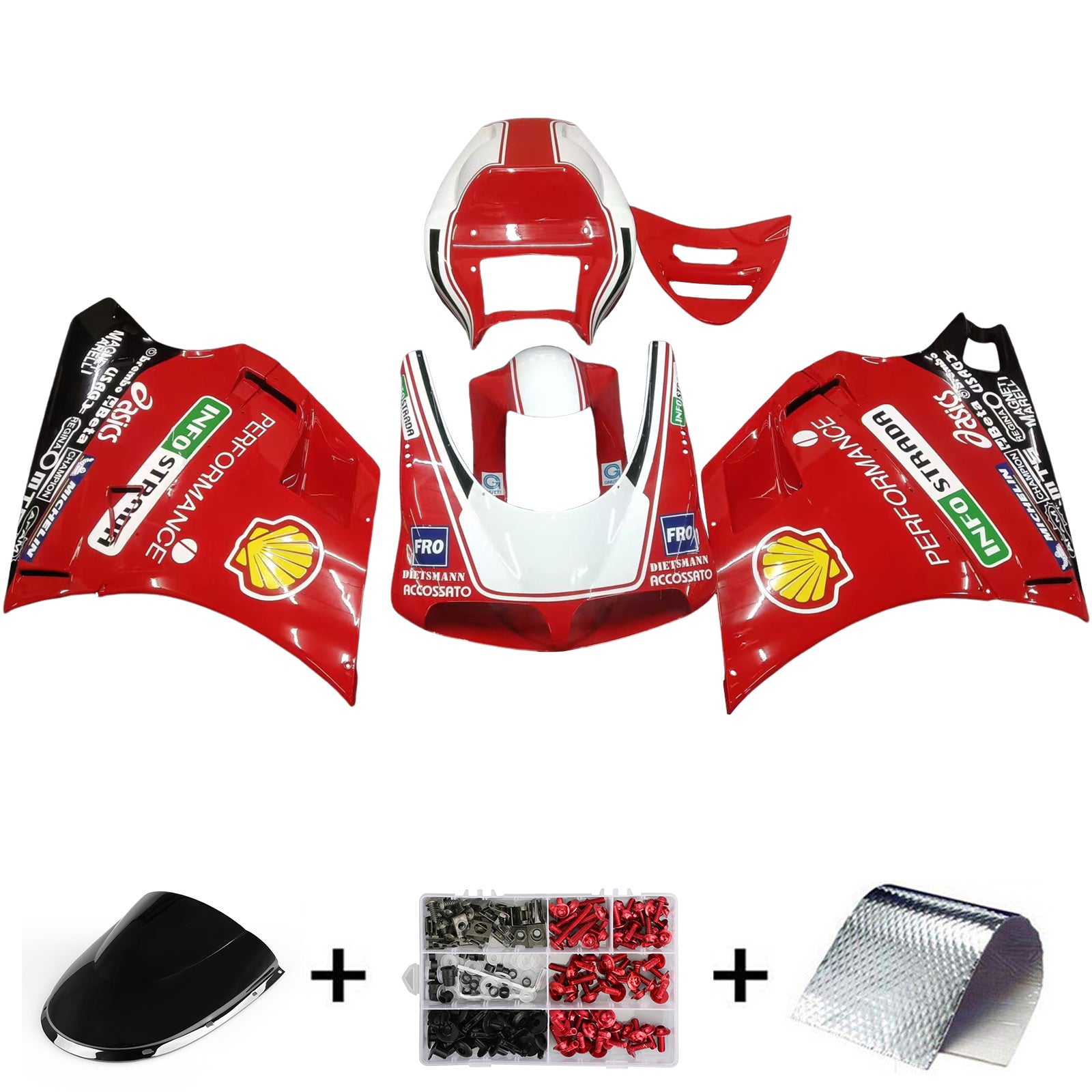 Fairing Kit Bodywork ABS fit For Ducati 996 748 1996-2002 Generic