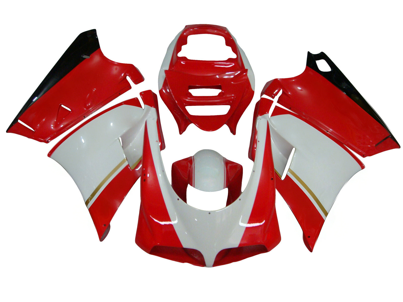 Kit carenado Carrocería ABS apto para Ducati 996 748 1996-2002 Genérico