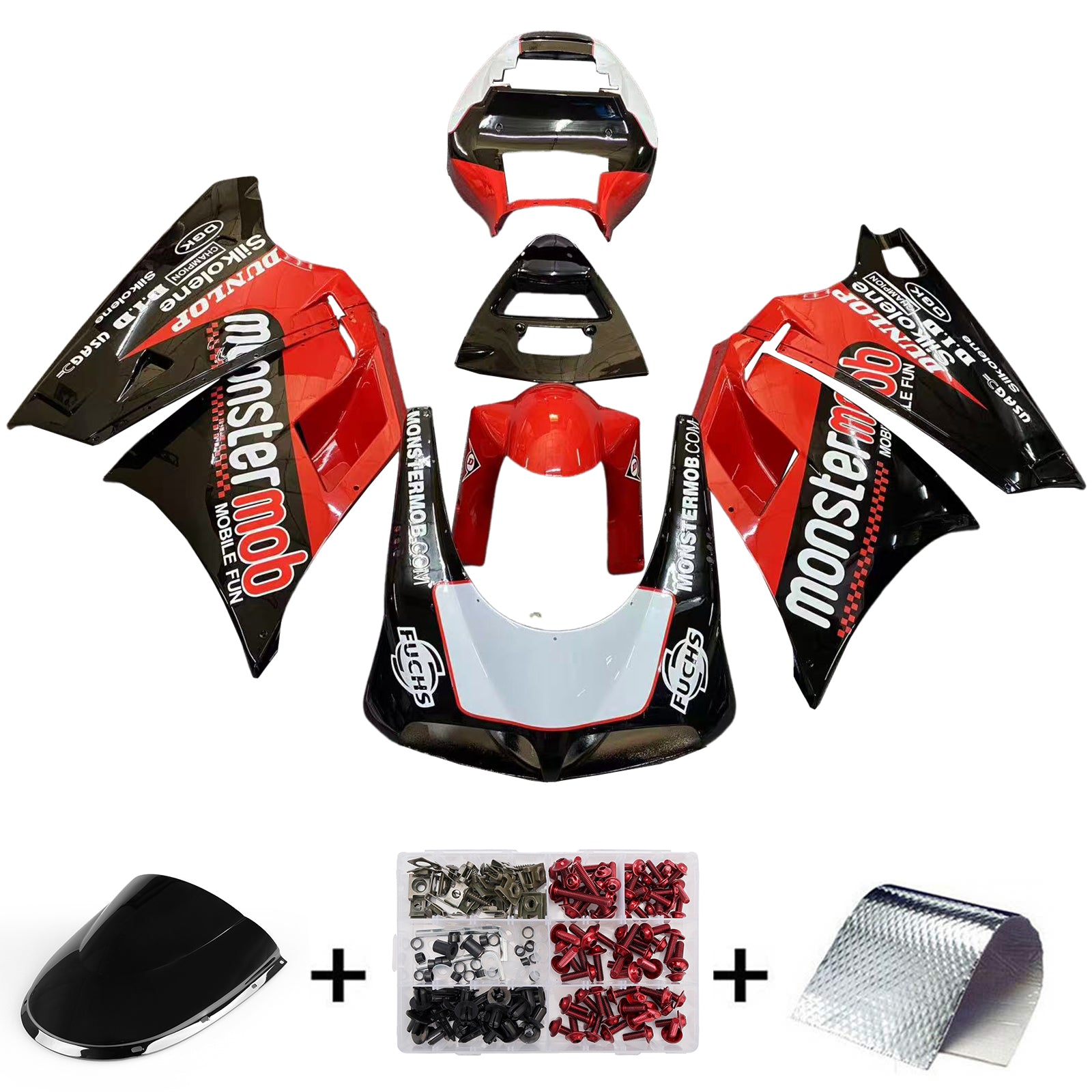 Fairing Kit Bodywork ABS fit For Ducati 996 748 1996-2002 Generic