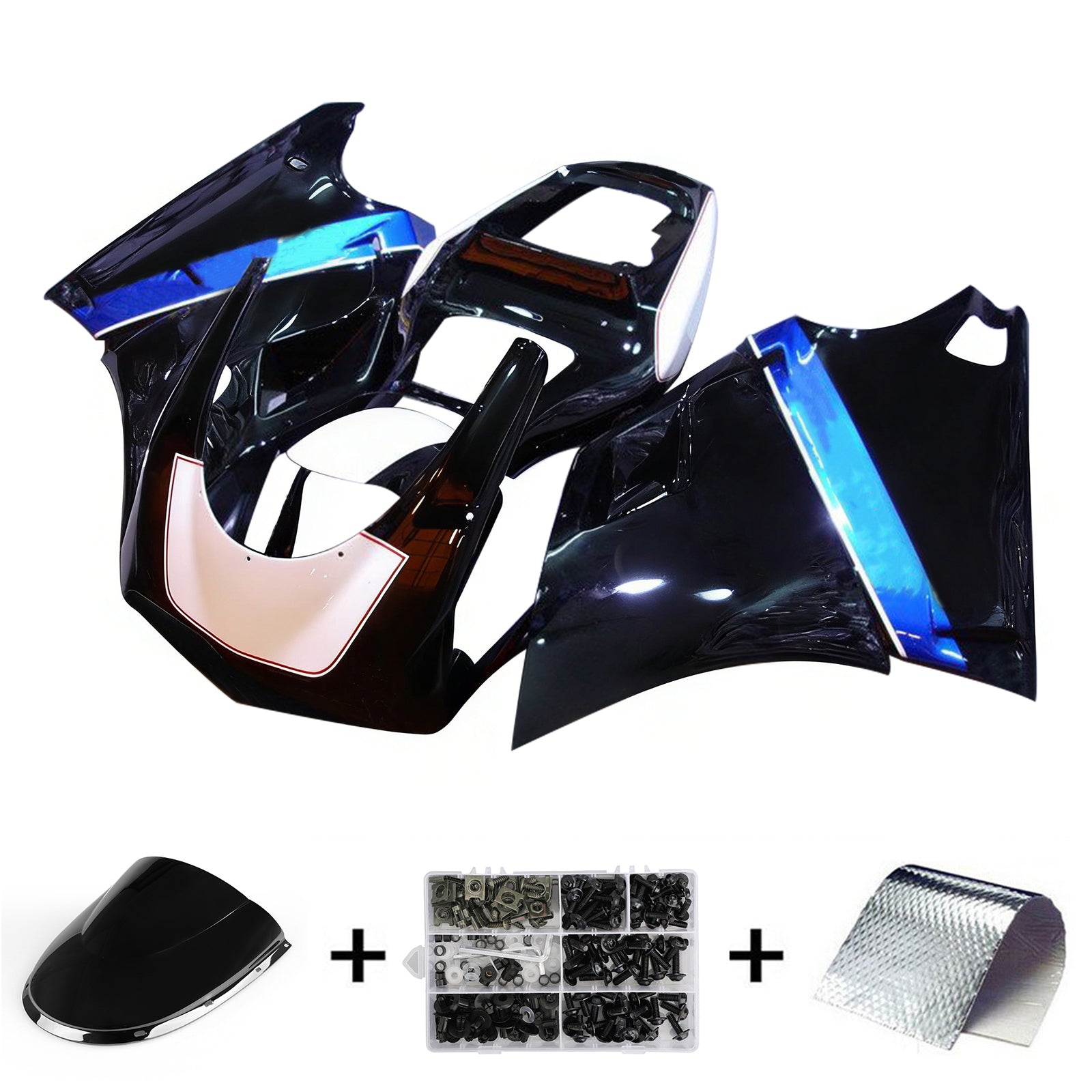 Amotopart Ducati 996 748 1996-2002 Fairing Kit Bodywork ABS