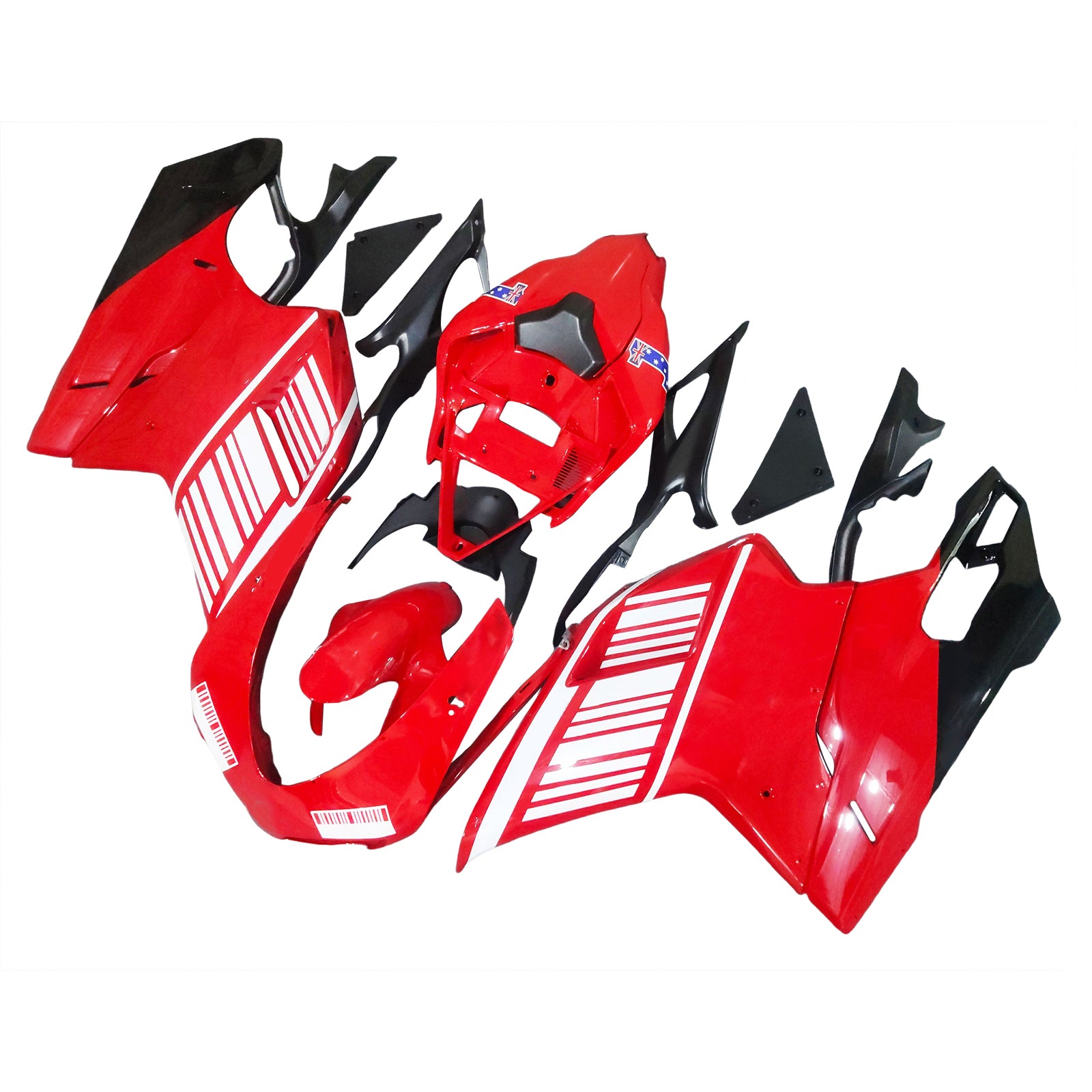 2007-2012 Ducati 1098 1198 848 Red Alice Generic용 페어링