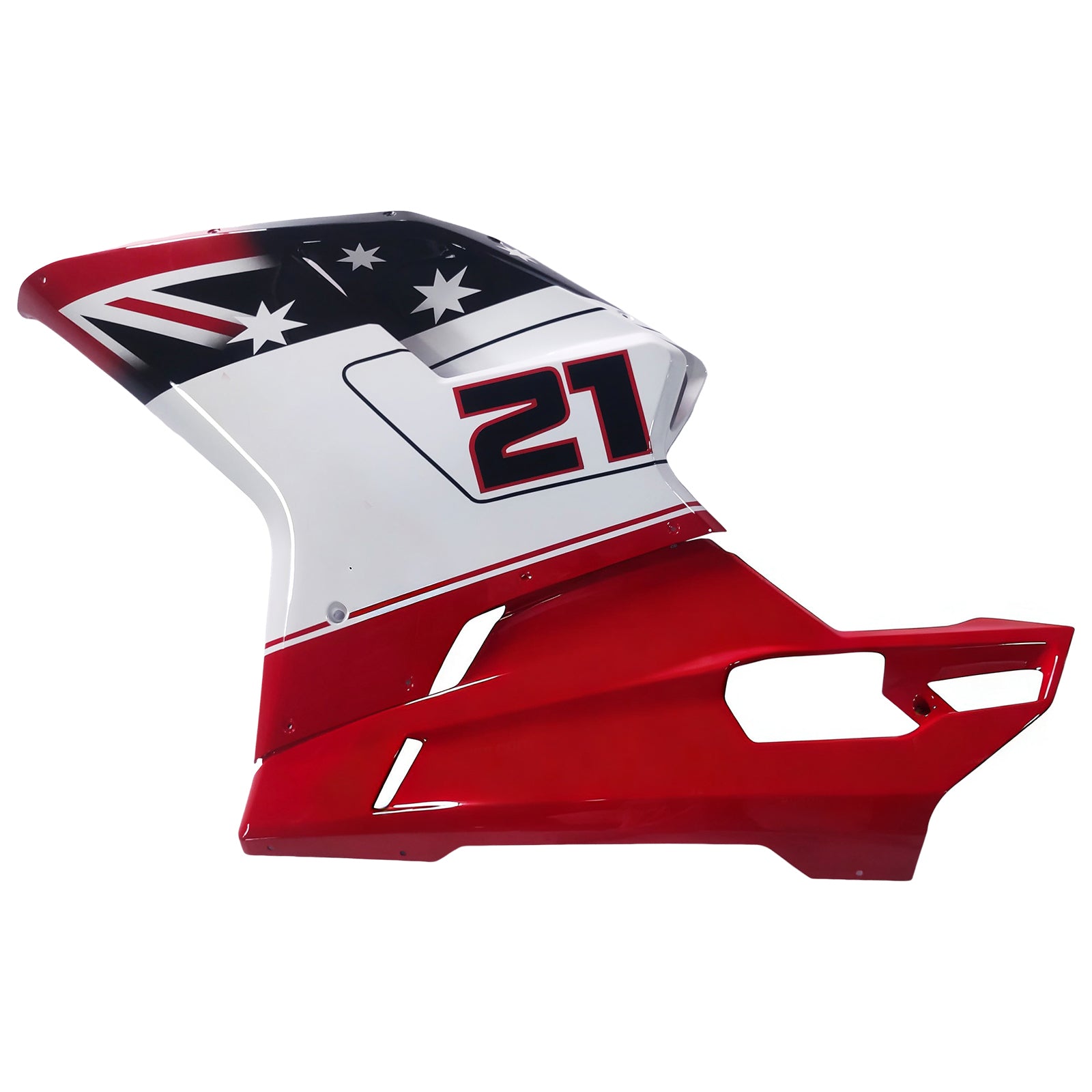 Fairings for 2007-2012 Ducati 1098 1198 848 Red & White Xerox No.21  Generic