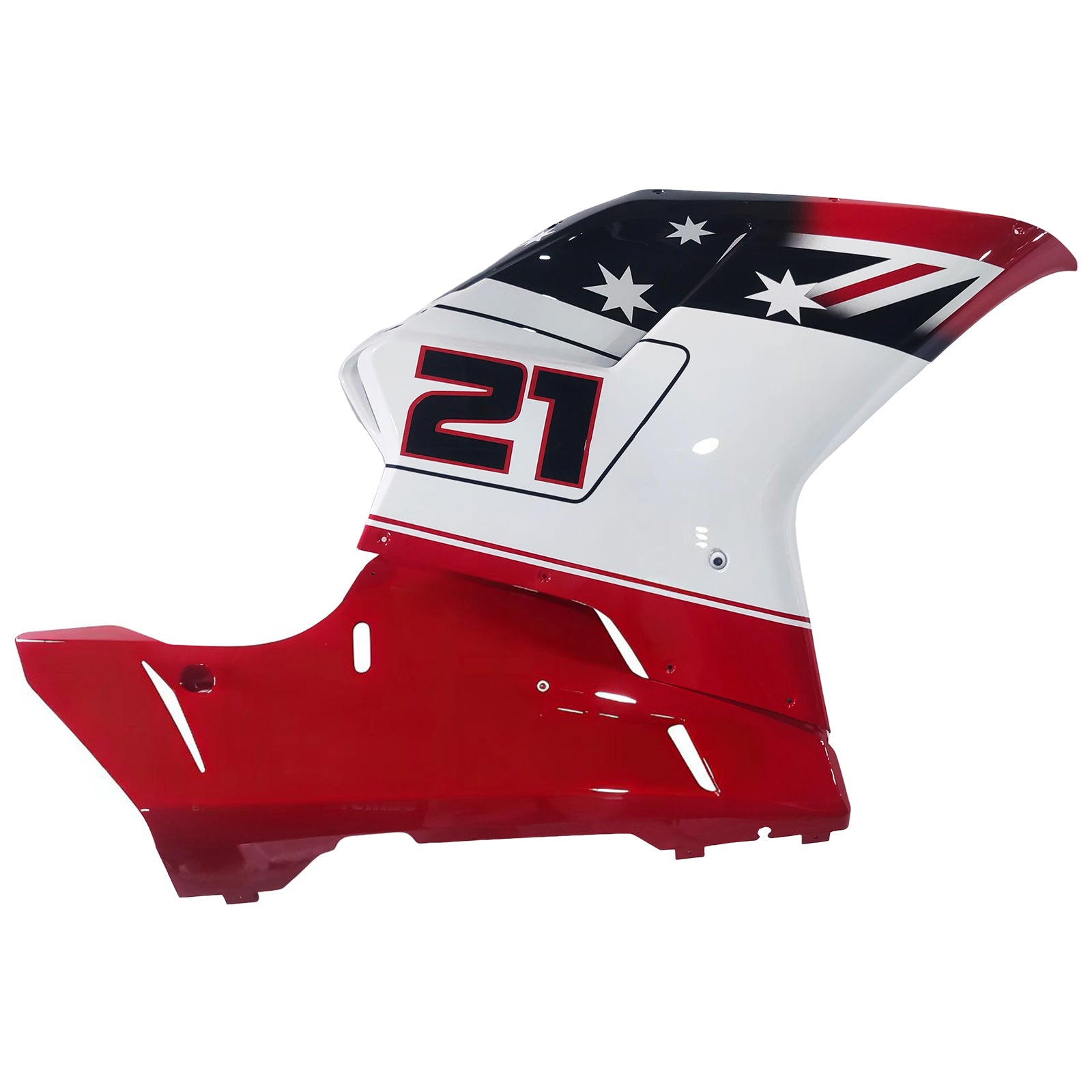 Fairings for 2007-2012 Ducati 1098 1198 848 Red & White Xerox No.21  Generic