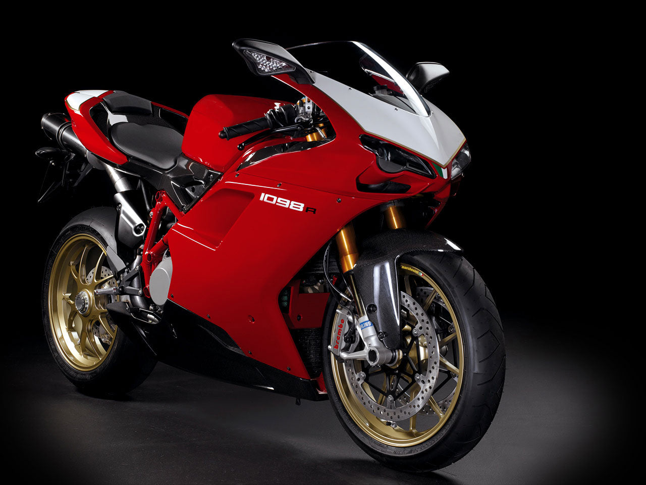 Ducati 1098/1198/848 2007-2012 Red White Bodywork Fairing ABS Injection Mold 10# Generic