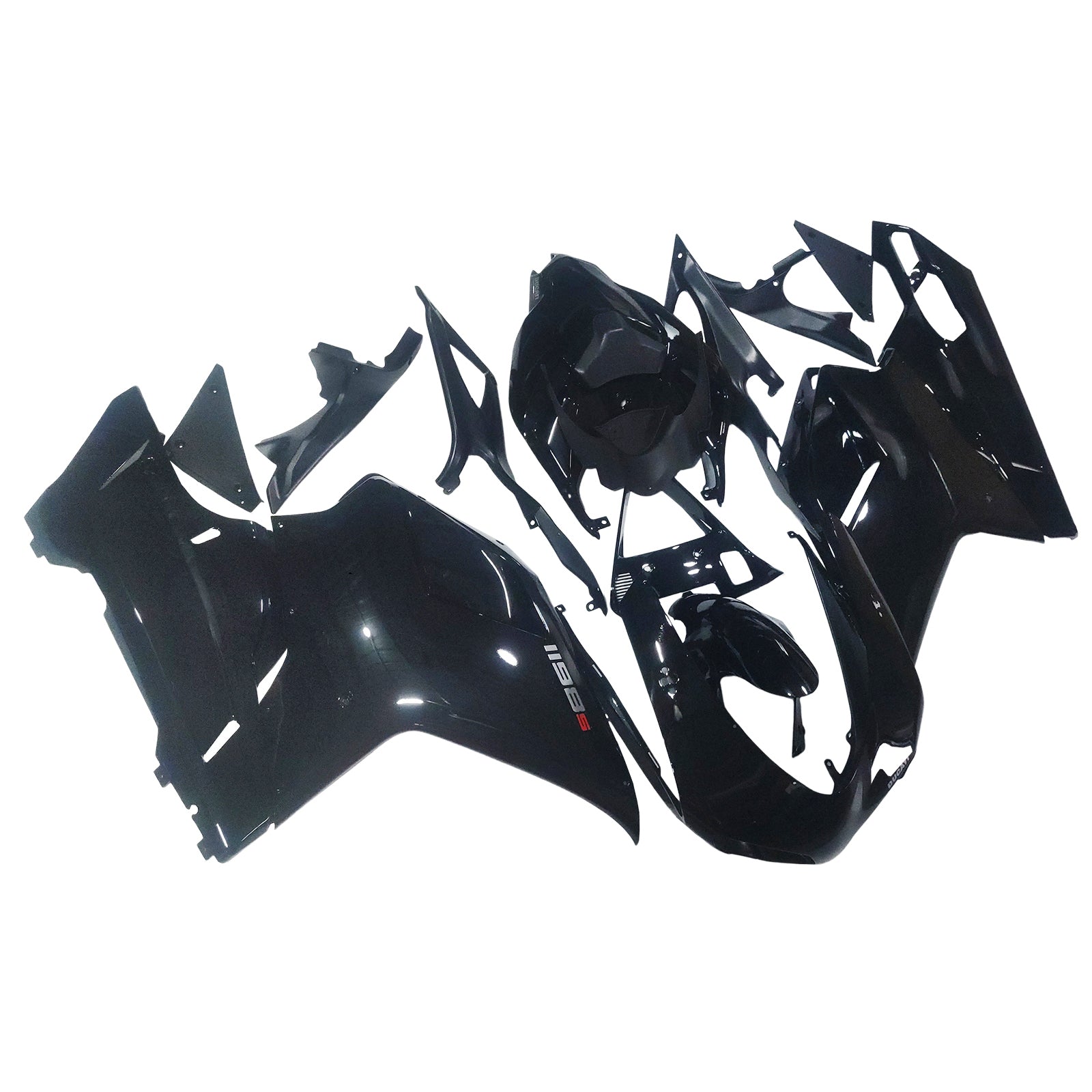 Fairings for 2007-2012 Ducati 1098 1198 848 Black 1198  Generic