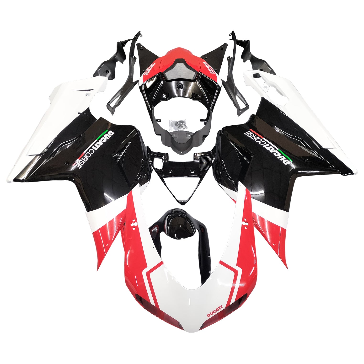 Fairings for 2007-2012 Ducati 1098 1198 848 Red Black 1198  Generic