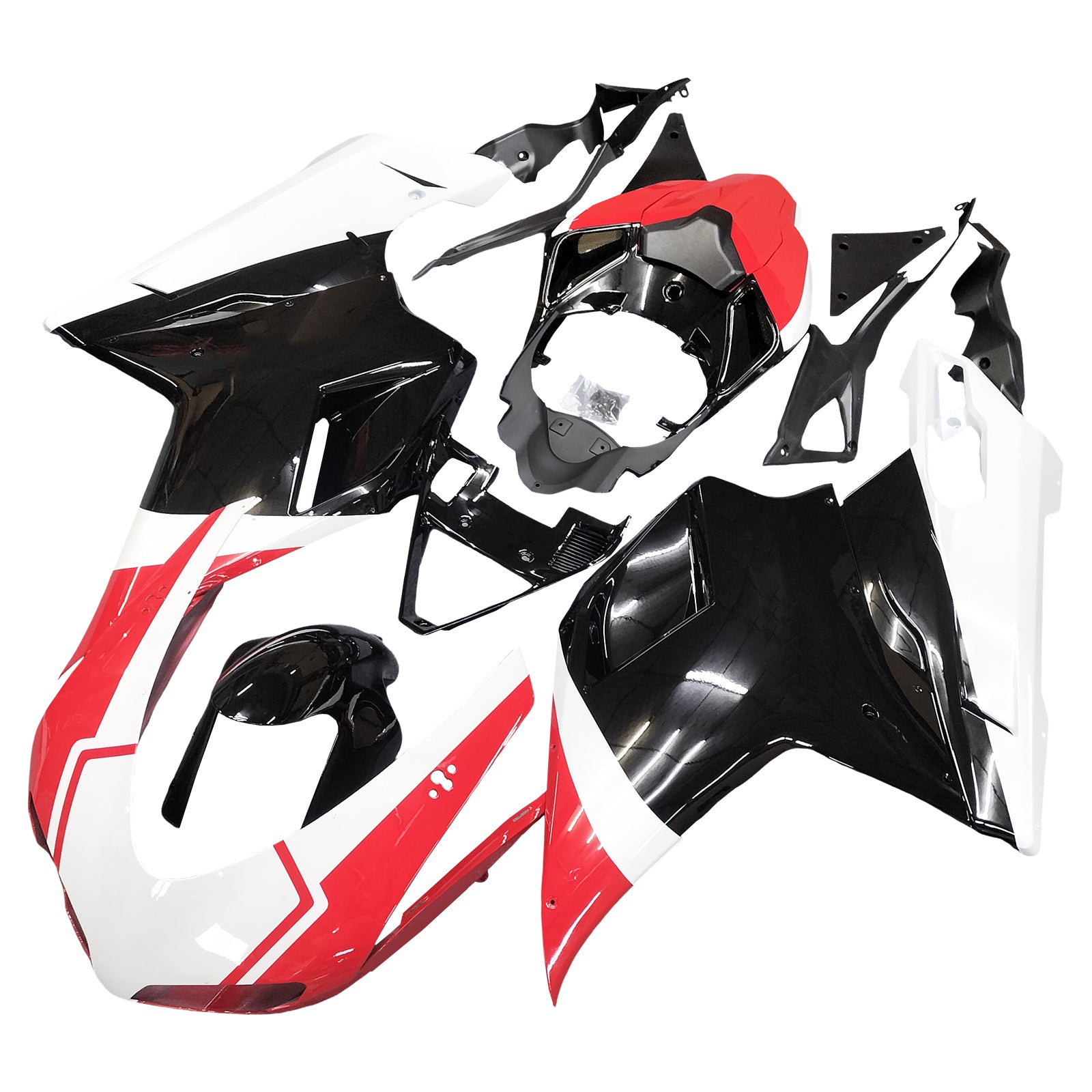 Fairings for 2007-2012 Ducati 1098 1198 848 Red Black 1198 Generic