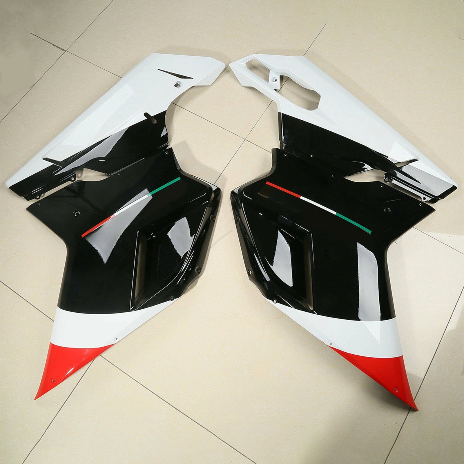 Kit de carrocería de carenado para DUCATI 1098 848 1198 2007-2012 2008 2009 Rojo Blanco Genérico