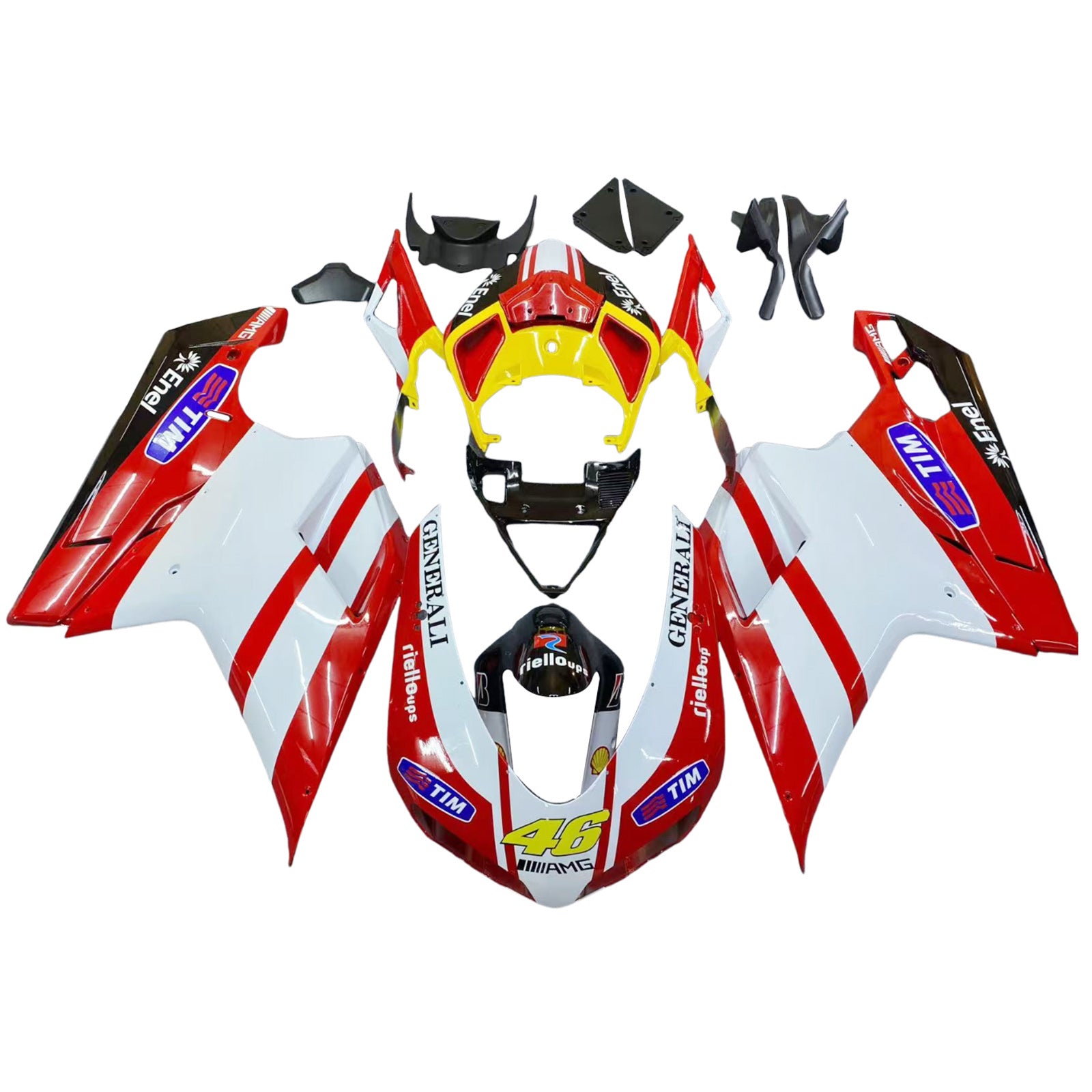 Fairing Kit Bodywork ABS fit For Ducati 1098 1198 848 2007-2011 Generic