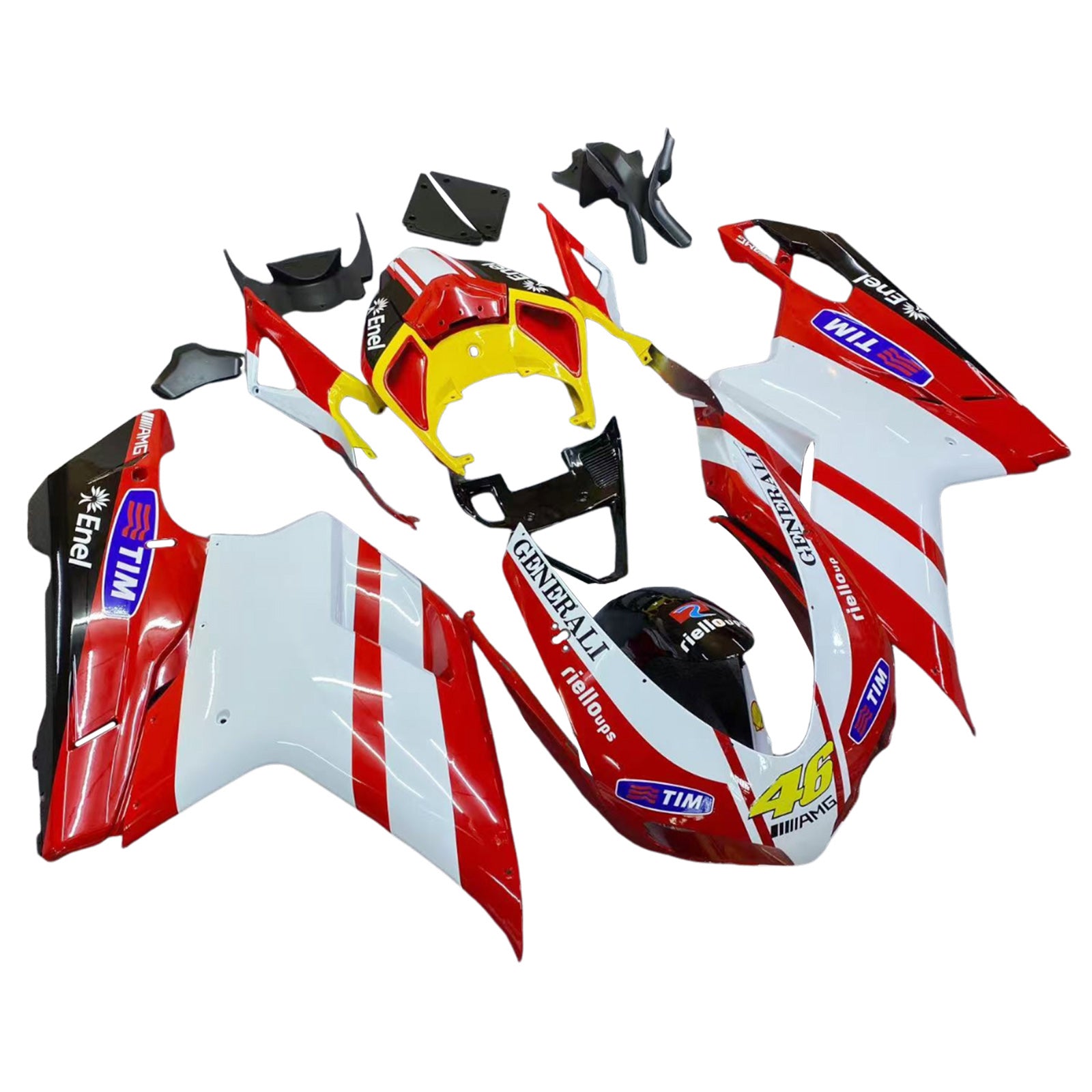 Fairing Kit Bodywork ABS fit For Ducati 1098 1198 848 2007-2011 Generic